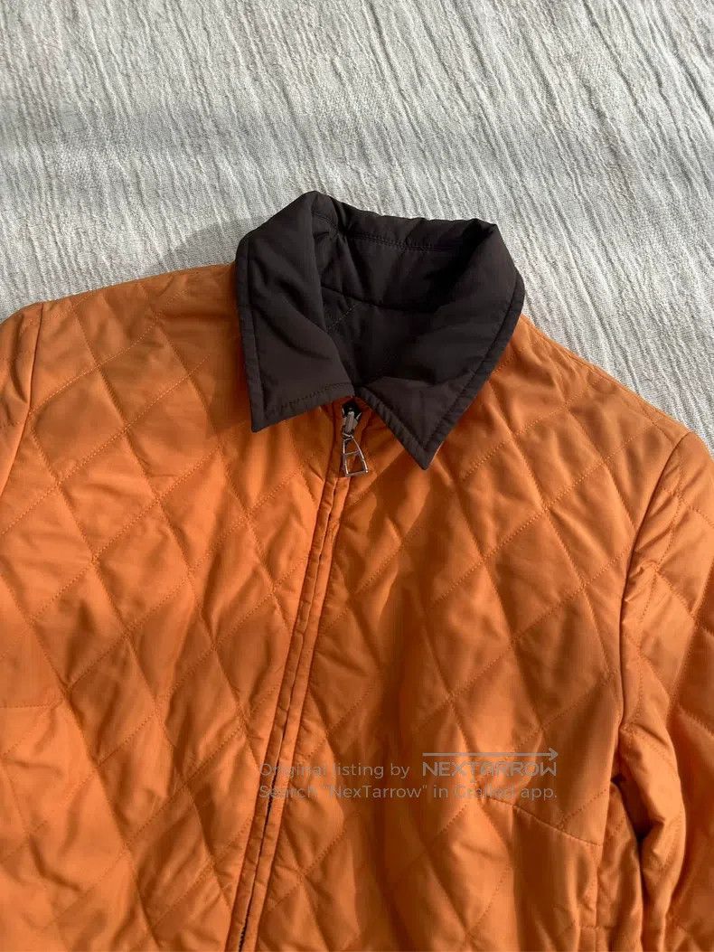 Hermes Hermes Simple Diamond Pattern Double Face Cotton Coat Jack Size S / US 4 / IT 40 - 5 Thumbnail