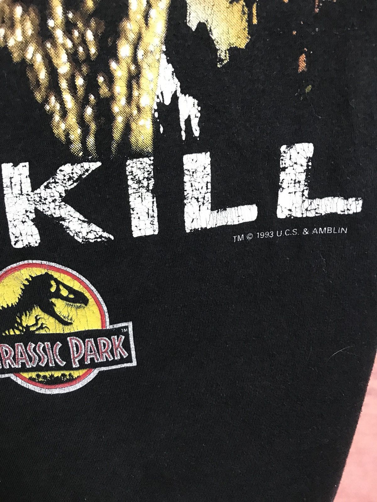 Vintage Vintage 1993 Jurassic Park Awesome to Kill movie tee Size US S / EU 44-46 / 1 - 4 Thumbnail