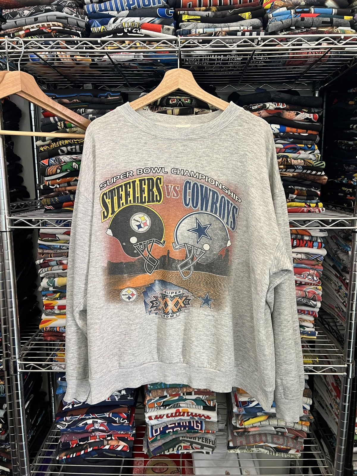 NFL 1995 Steelers vs Cowboys Super Bowl XXX Crewneck Size US L / EU 52-54 / 3 - 1 Thumbnail