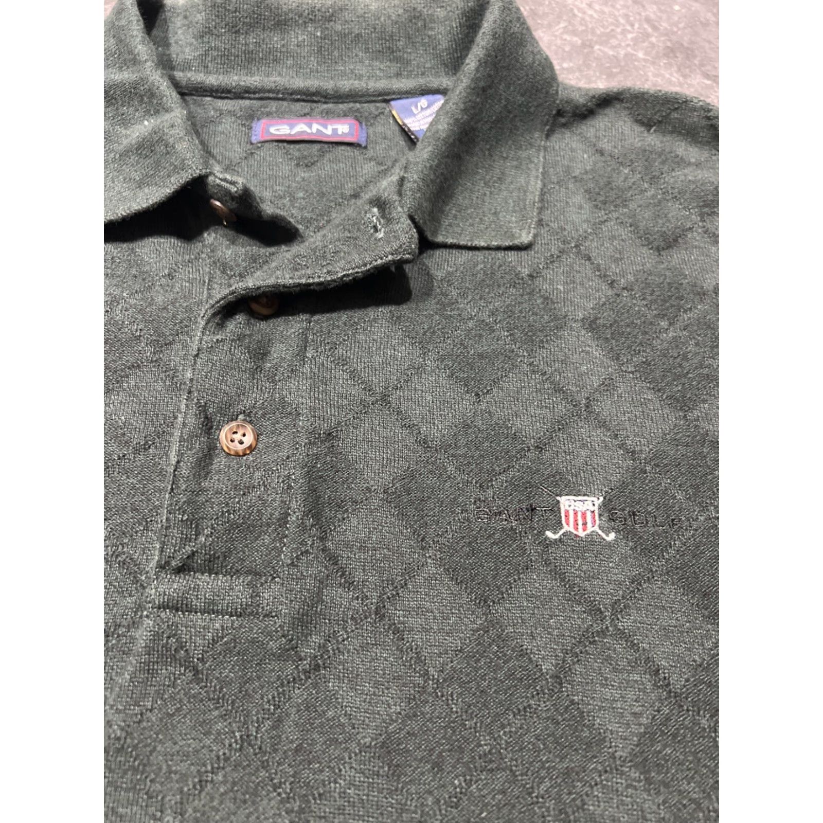 Gant VINTAGE Gant Golf Polo Shirt Men’s Large Dark Green Short Sleeve Mens Size US L / EU 52-54 / 3 - 6 Thumbnail