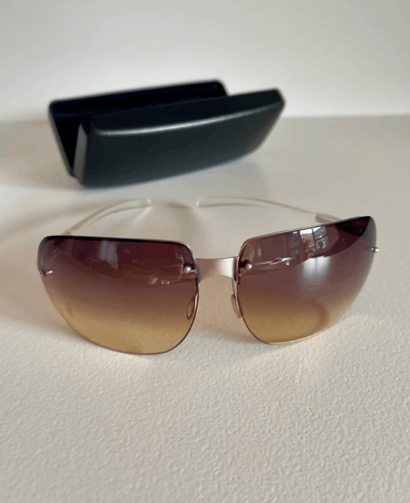 Prada PRADA Sunglasses Wrap Shield Mask Symbole Sport Red Tab Size ONE SIZE - 1 Thumbnail