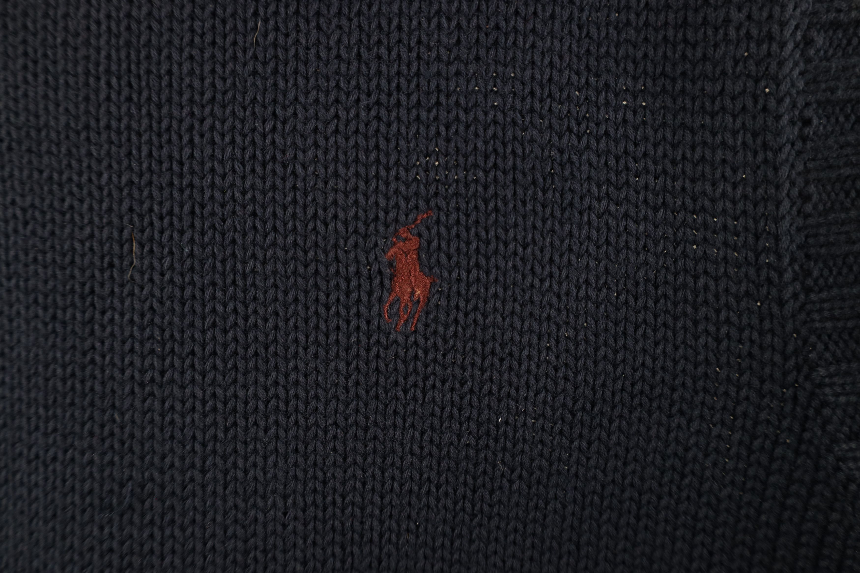 Polo Ralph Lauren Vintage 90s Ralph Lauren Knit V-Neck Sweater Vest Blue Size US L / EU 52-54 / 3 - 4 Thumbnail