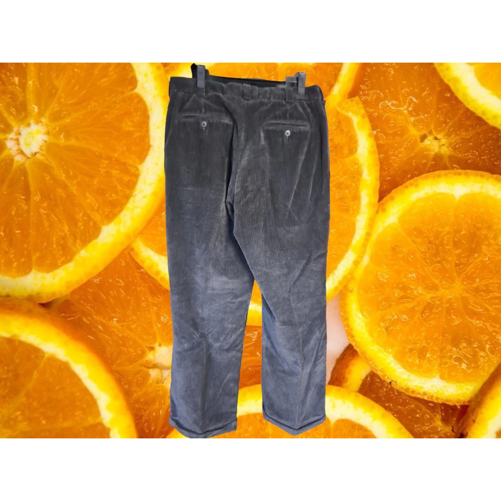 Perry Ellis Perry Ellis Black Corduroy Pants with Leg Cuffs Size 34/30 Size US 34 / EU 50 - 5 Thumbnail