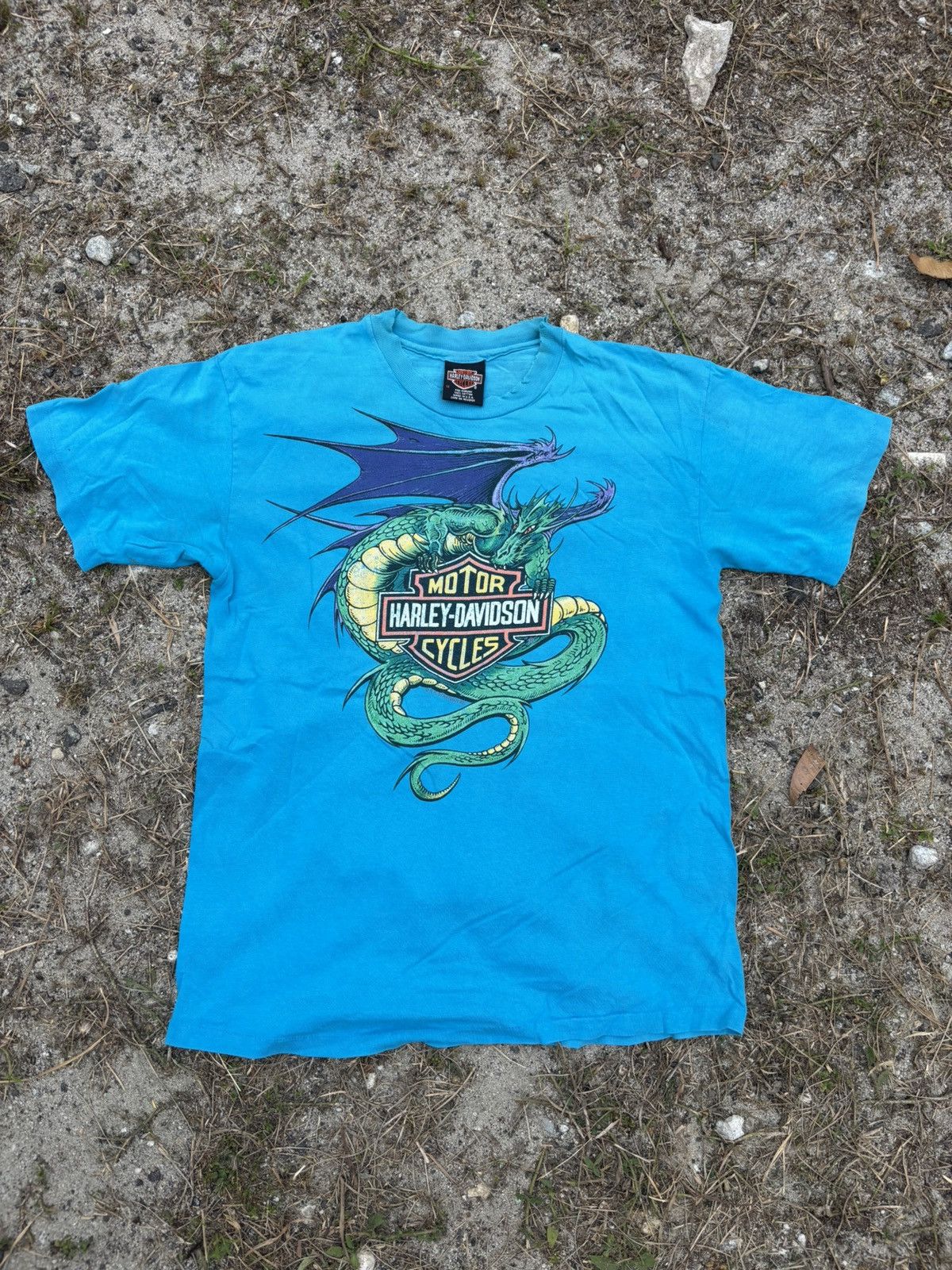 Harley Davidson Vintage Harley Davidson Dragon Tshirt Size US M / EU 48-50 / 2 - 1 Thumbnail