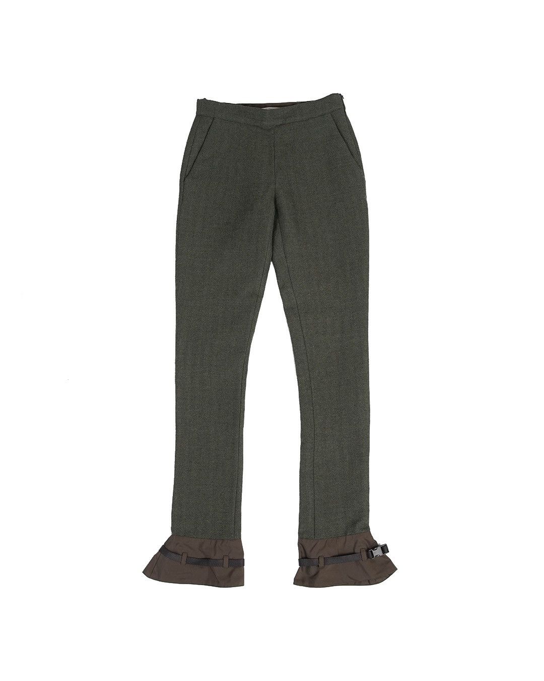 Miu Miu Miu Miu F/W1999 Wool Pant with Buckle Belt Legs Size 26" / US 2 / IT 38 - 1 Thumbnail