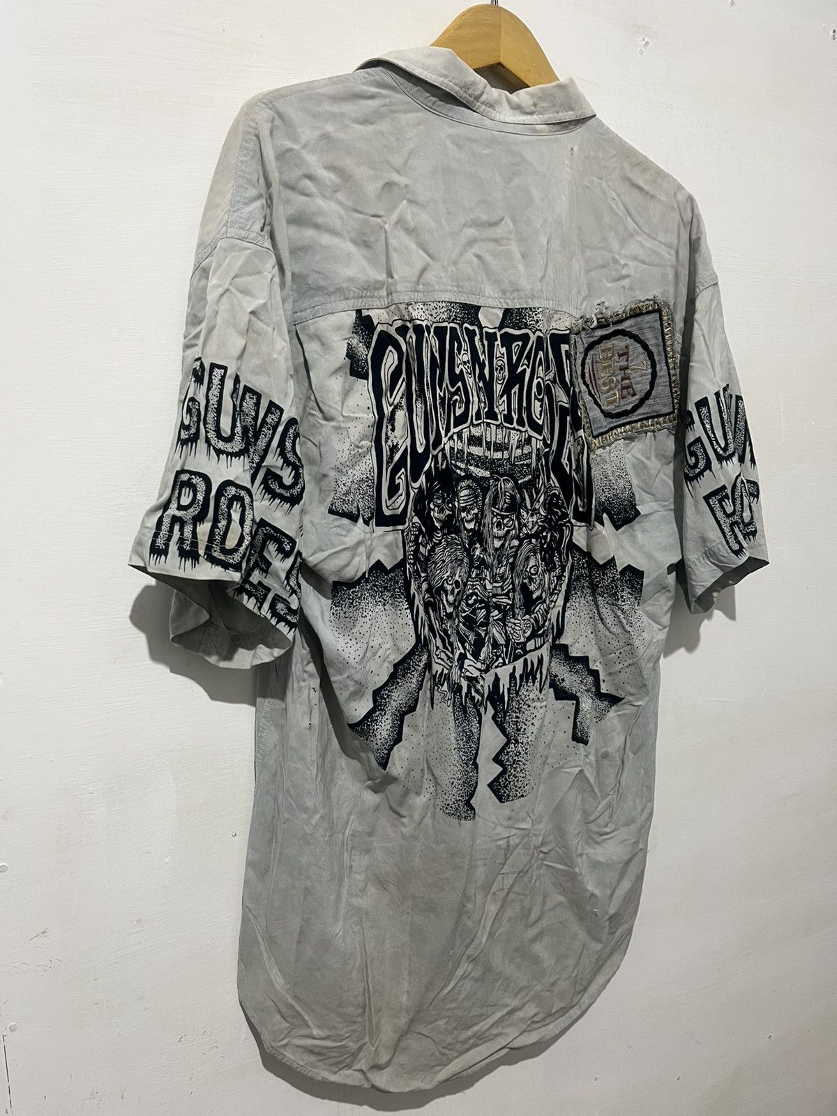 Guns N' Roses Guns N Roses Vintage Shirt Caded Distrassed Size US XL / EU 56 / 4 - 9 Thumbnail