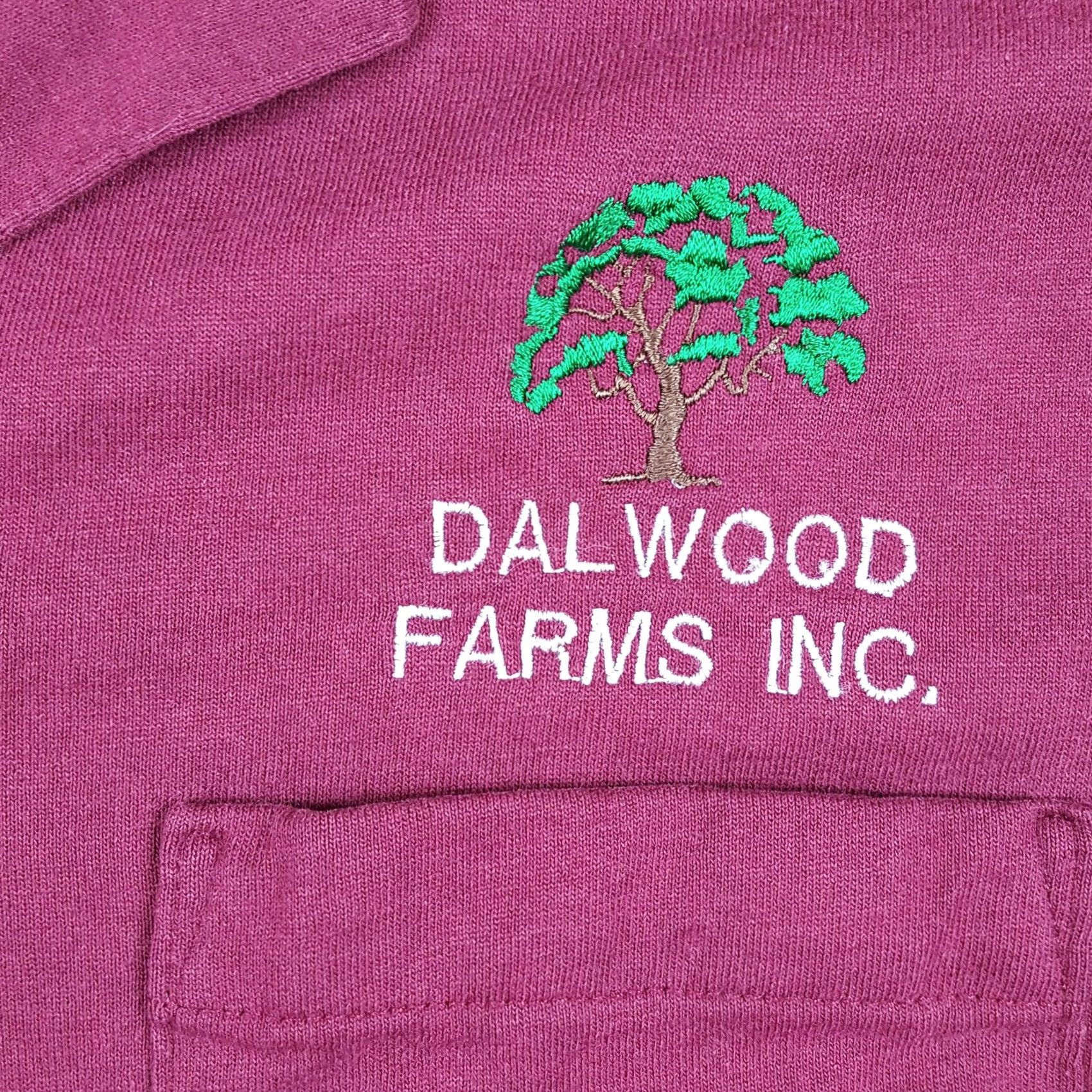 Jerzees VINTAGE Jerzees Polo Shirt 90s Dalwood Maroon - Men’s L Cotton Blend Button-Up Short Sleeve Casual Shirt Size US L / EU 52-54 / 3 - 3 Thumbnail