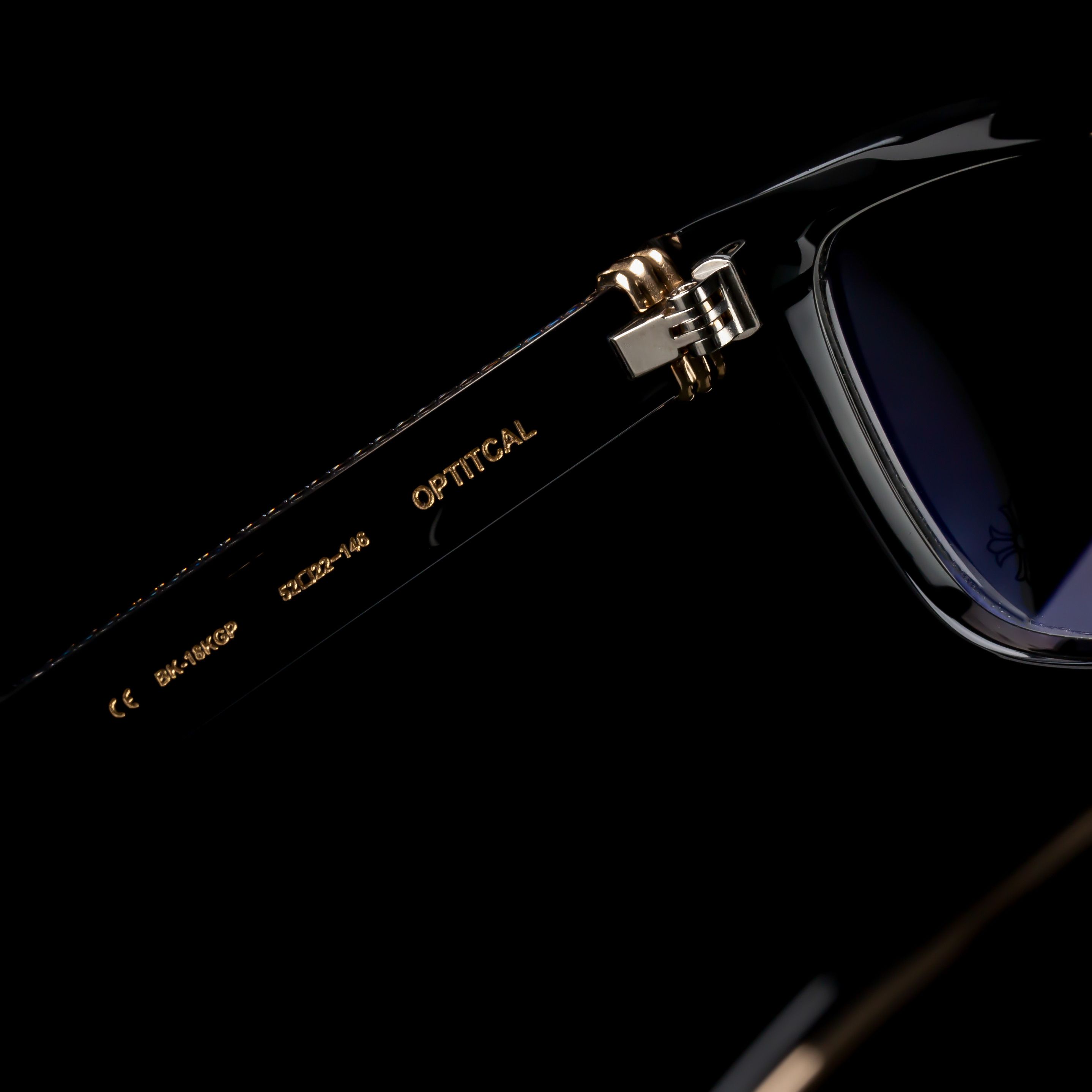 Chrome Hearts CHROME HEARTS OPTITCAL BLACK-18KGP GLASSES Size ONE SIZE - 3 Thumbnail