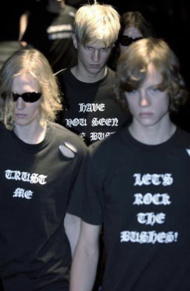 Number (N)ine Number Nine AW 2004 MINDLESS OBEDIENCE IS UN-AMERICAN Tee Size US L / EU 52-54 / 3 - 5 Thumbnail