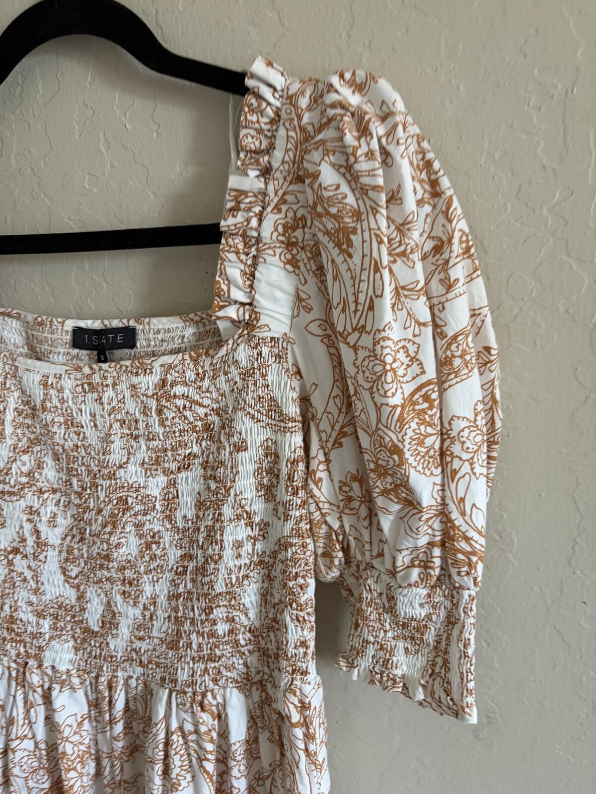 Other 1. State puff smocked sleeve dress Size S / US 4 / IT 40 - 2 Thumbnail