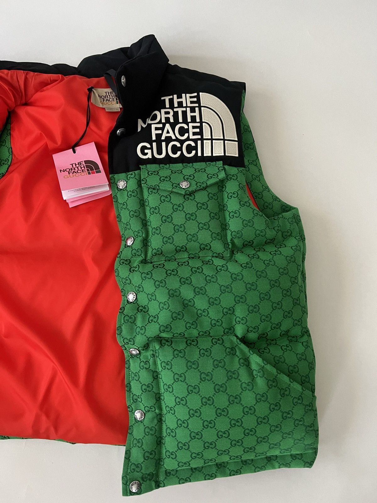 Gucci × The North Face GG Monogram Down Vest Size US M / EU 48-50 / 2 - 5 Thumbnail