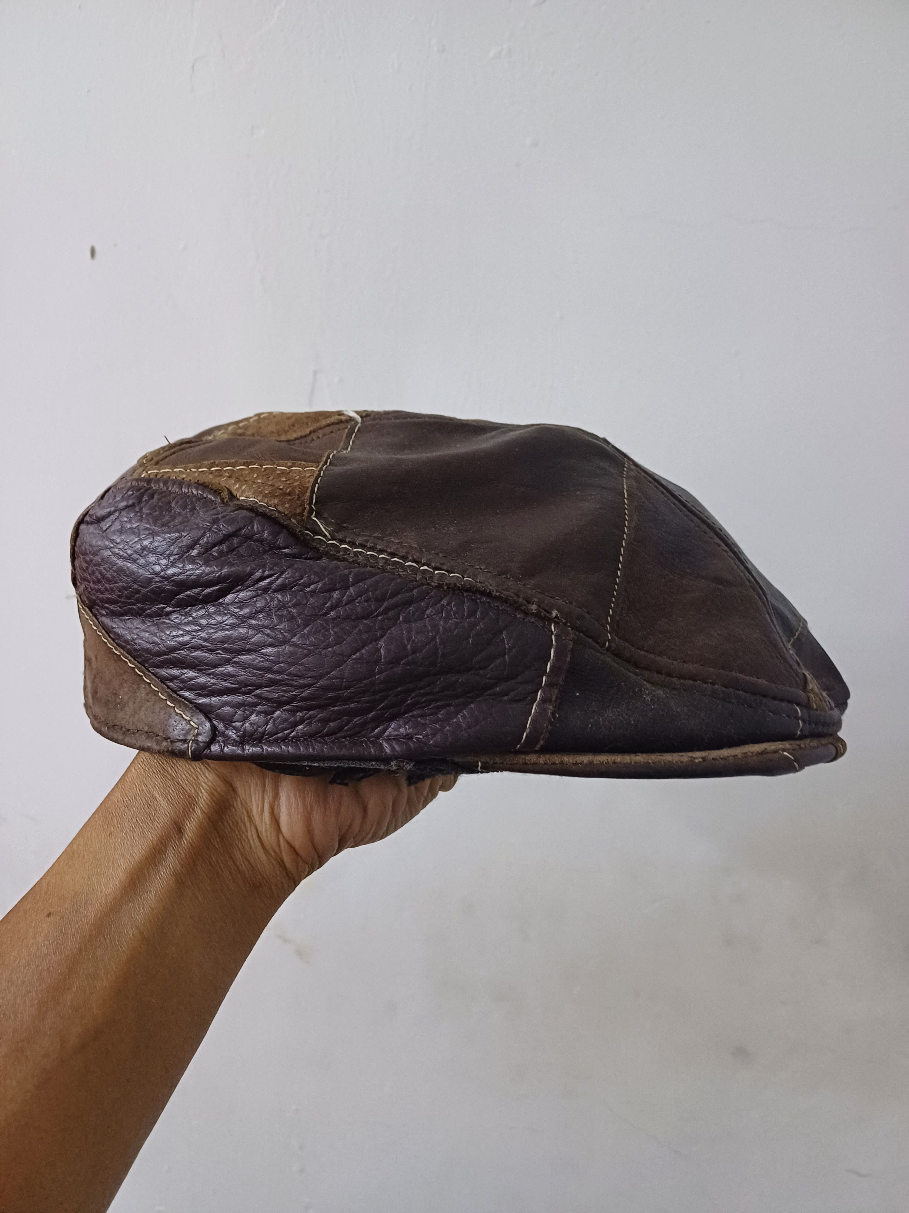 Vintage vintage leather new york hat.co Size ONE SIZE - 2 Thumbnail