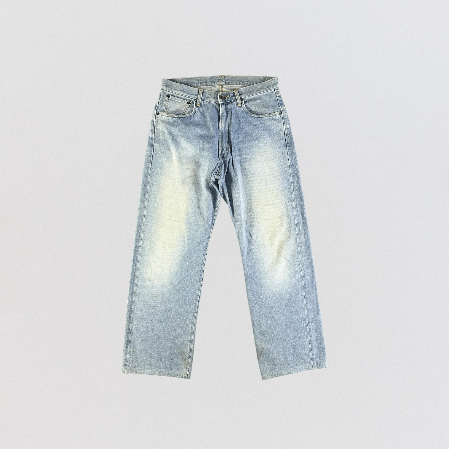 Edwin Vintage Light Wash Edwin 505 Selvedge Jeans-JM3687 Size US 33 - 1 Thumbnail