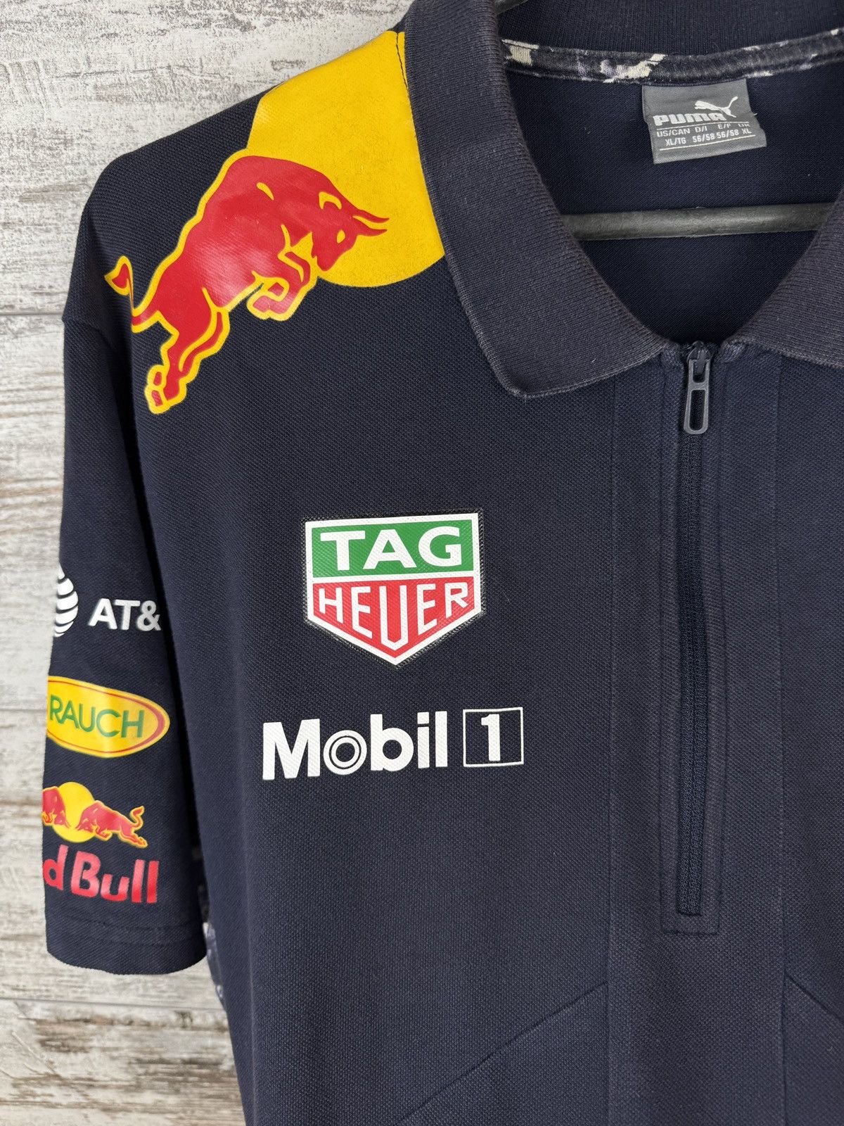Puma × Red Bull Mens Vintage Puma Red Bull racing polos T-shirt tee Size US XL / EU 56 / 4 - 9 Thumbnail