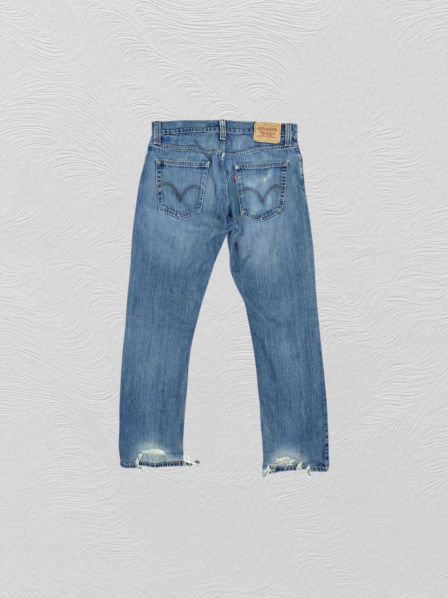 Levi's Blue Wash Vintage Classic Levi's 514 34x32.5 Denim -JG001 Size US 34 / EU 50 - 2 Thumbnail