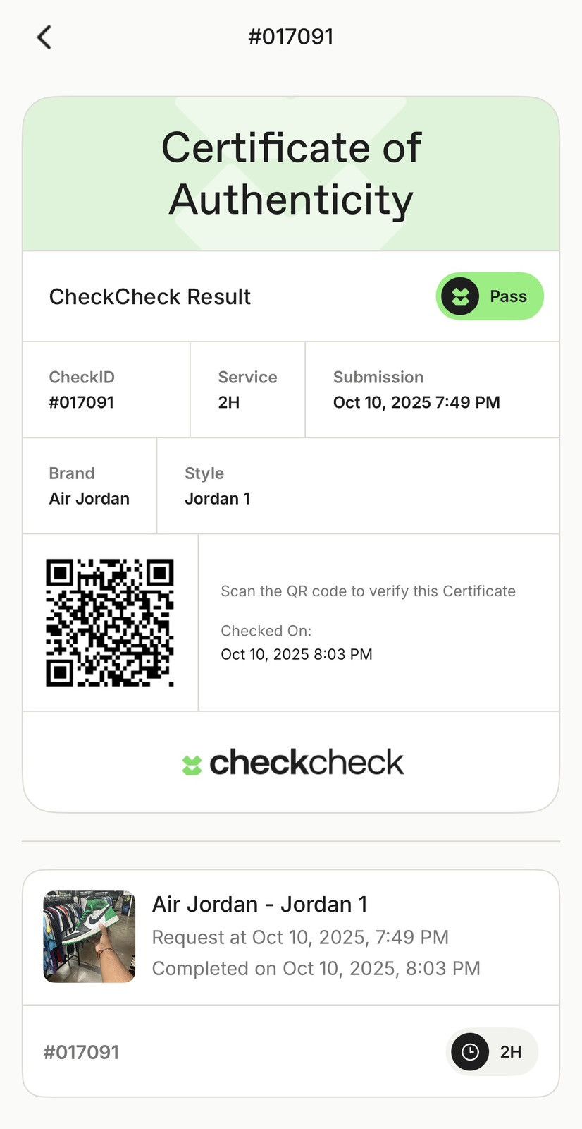 Jordan Brand Air Jordan 1 Lucky Green Size 11 (2023) Size US 11 / EU 44 - 17 Thumbnail