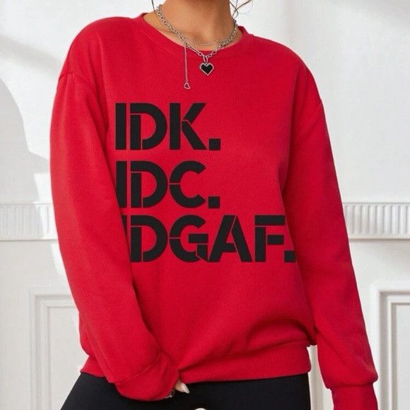 Other Slogan Graphic Drop Shoulder Sweatshirt Size L / US 10 / IT 46 - 4 Thumbnail