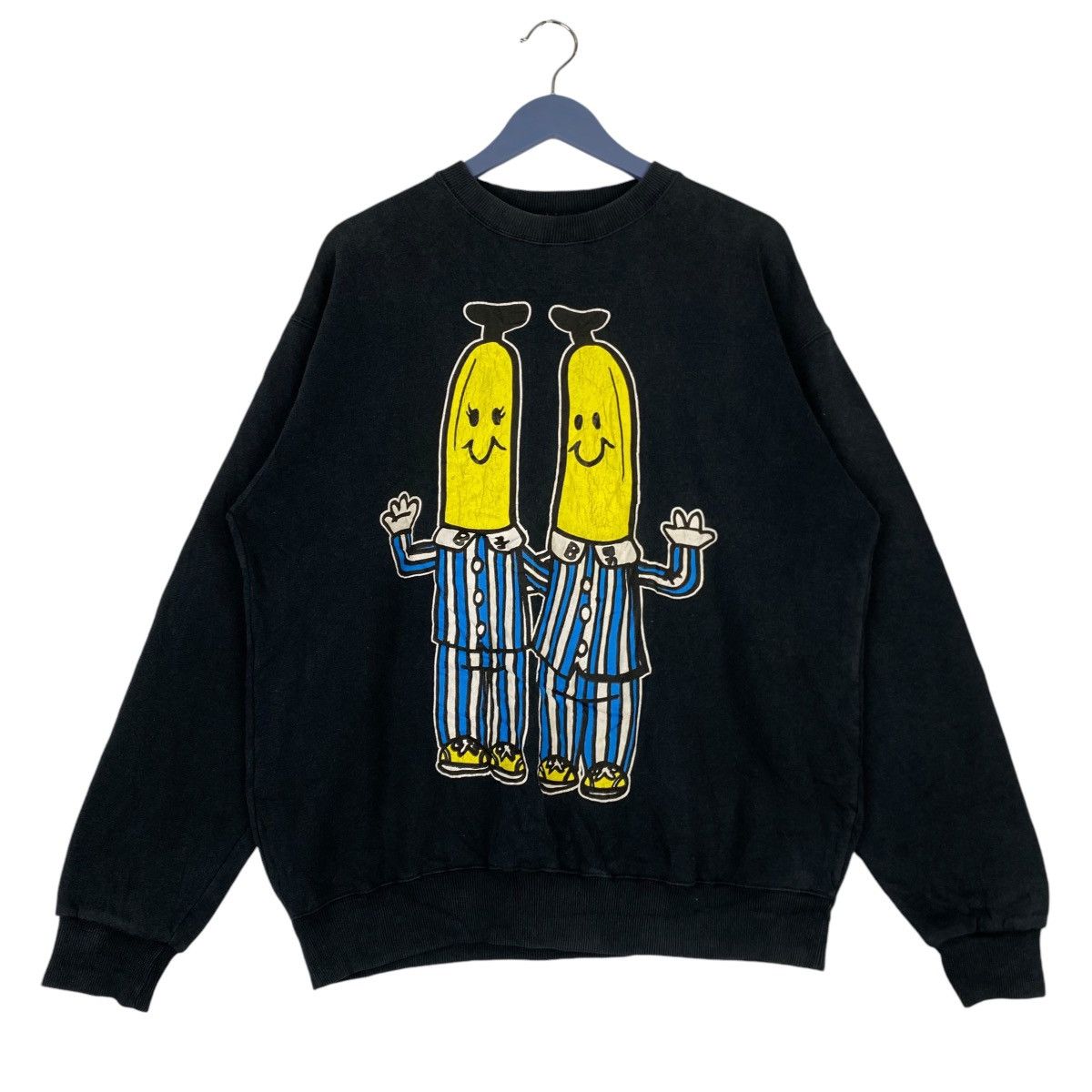 Vintage Vintage Prinstar Printed Crewneck Sweatshirt Black Size US L / EU 52-54 / 3 - 4 Thumbnail