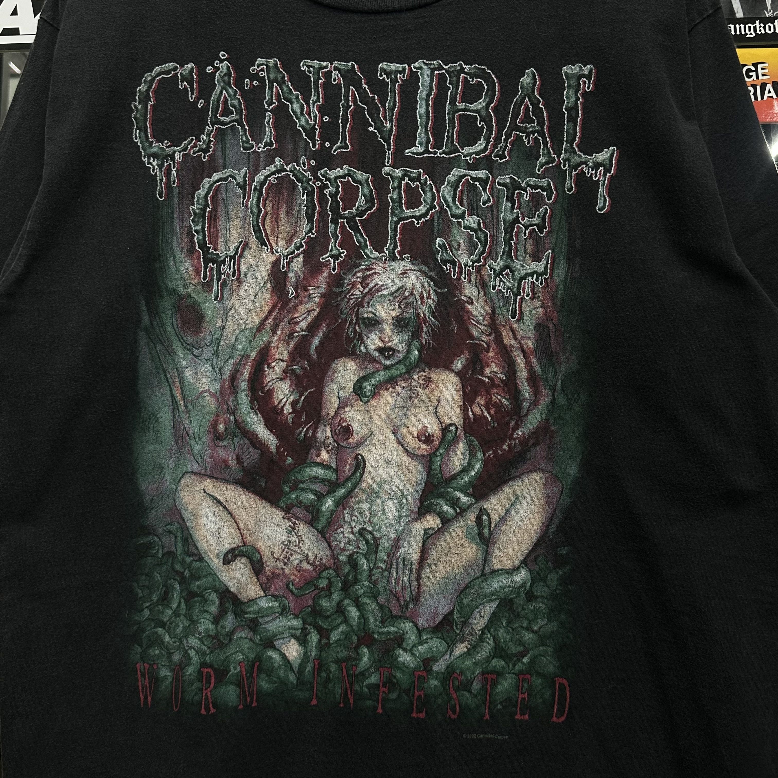 Band Tees CANNIBAL CORPSE Infestin America Tour 2002 Vintage Size US L / EU 52-54 / 3 - 2 Thumbnail