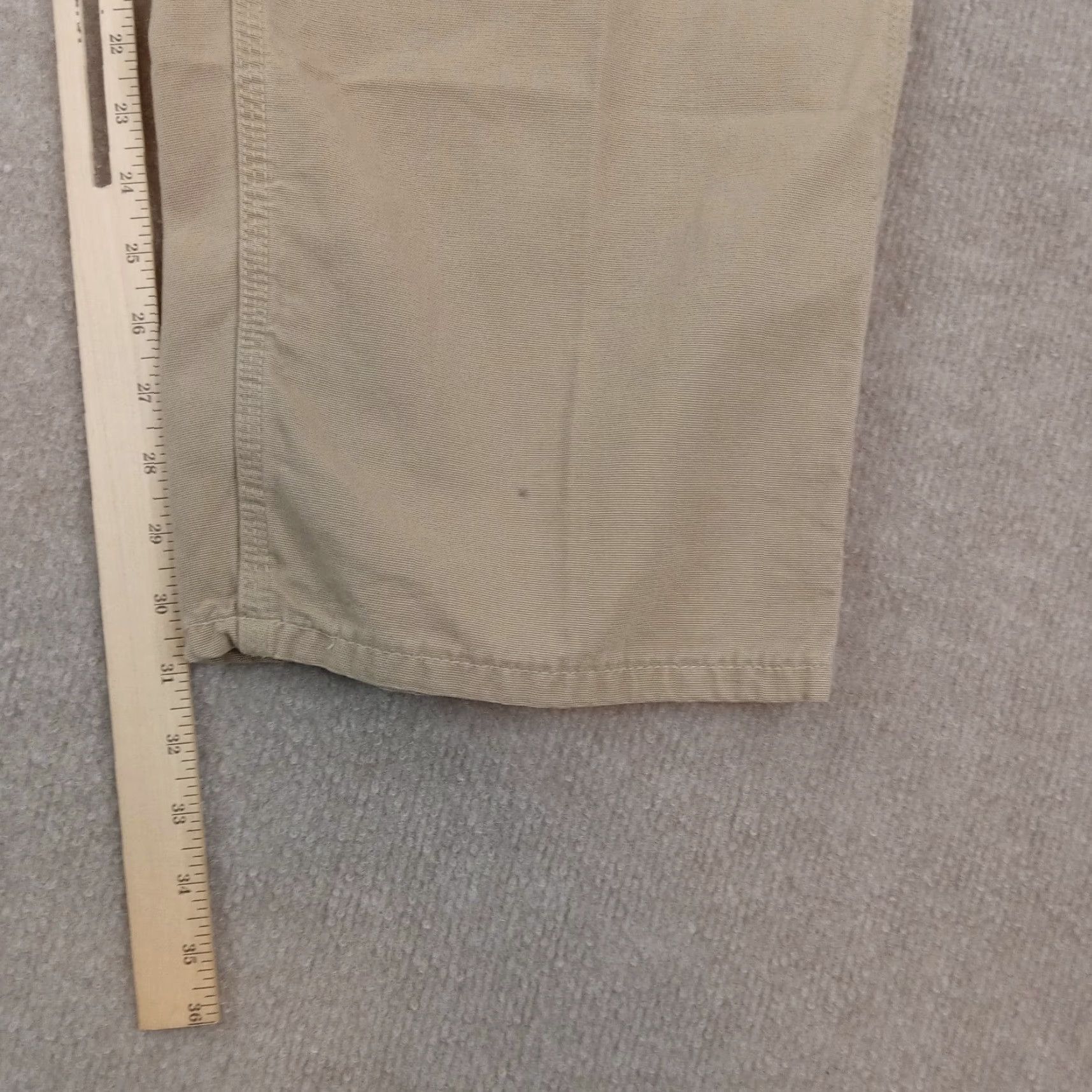 Carhartt Carhartt Mens Carpenter Pants 39x31 Beige Straight Leg Loose Fit Cotton Size US 40 / EU 56 - 3 Thumbnail