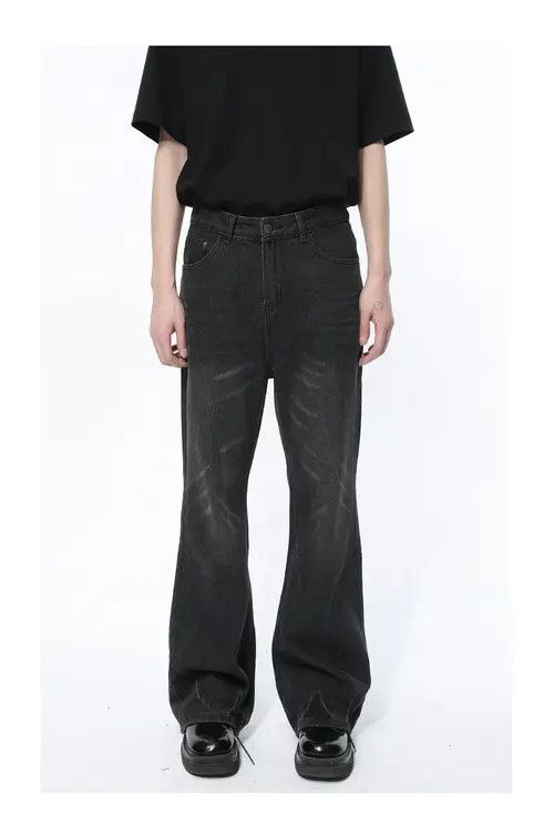 Japanese Brand × Jean Vintage Black Loose Washed Bootcut Jeans Size US 32 / EU 48 - 1 Thumbnail