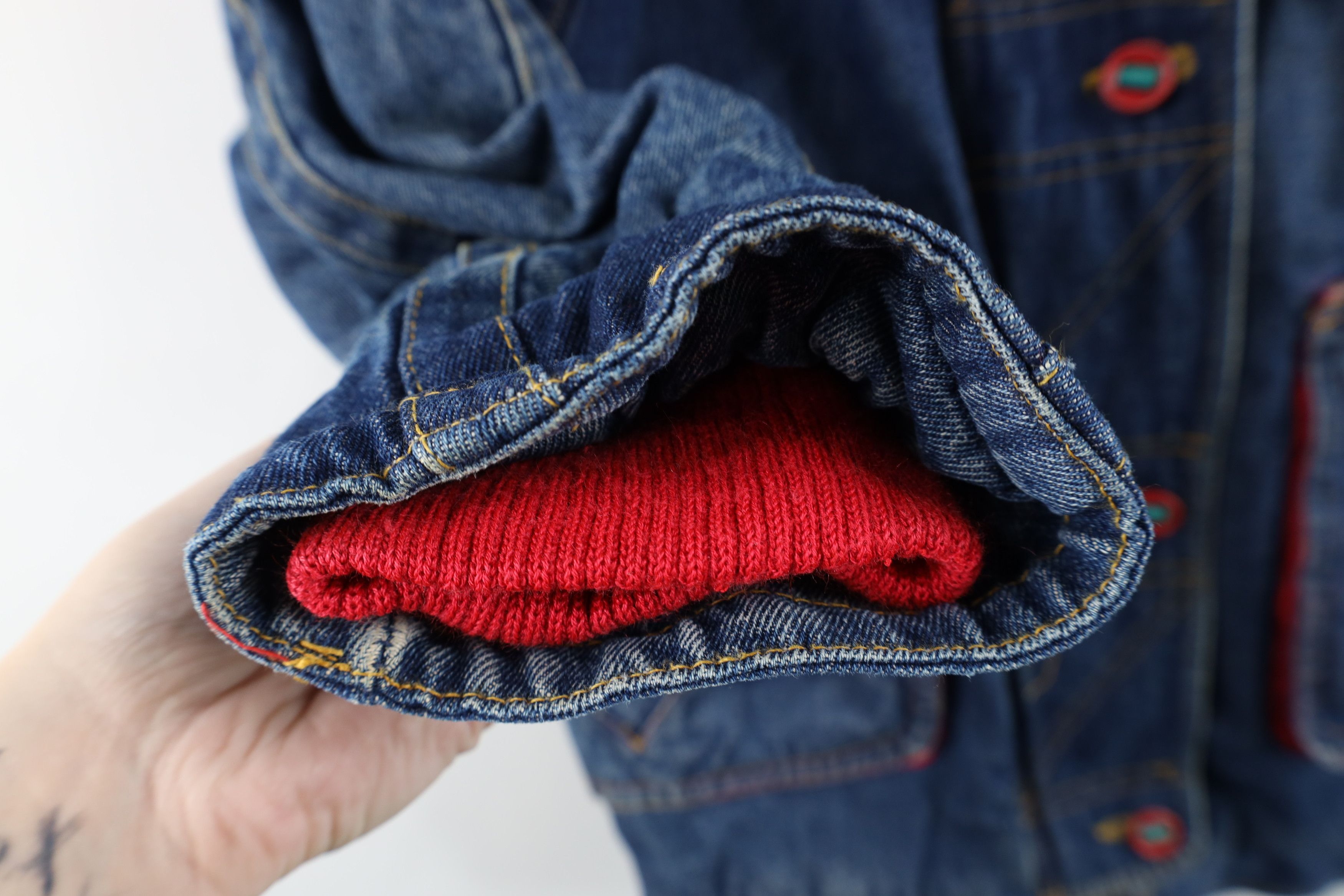 Vintage Vintage 80s 90s Streetwear Flannel Lined Denim Jean Jacket Size L / US 10 / IT 46 - 8 Thumbnail