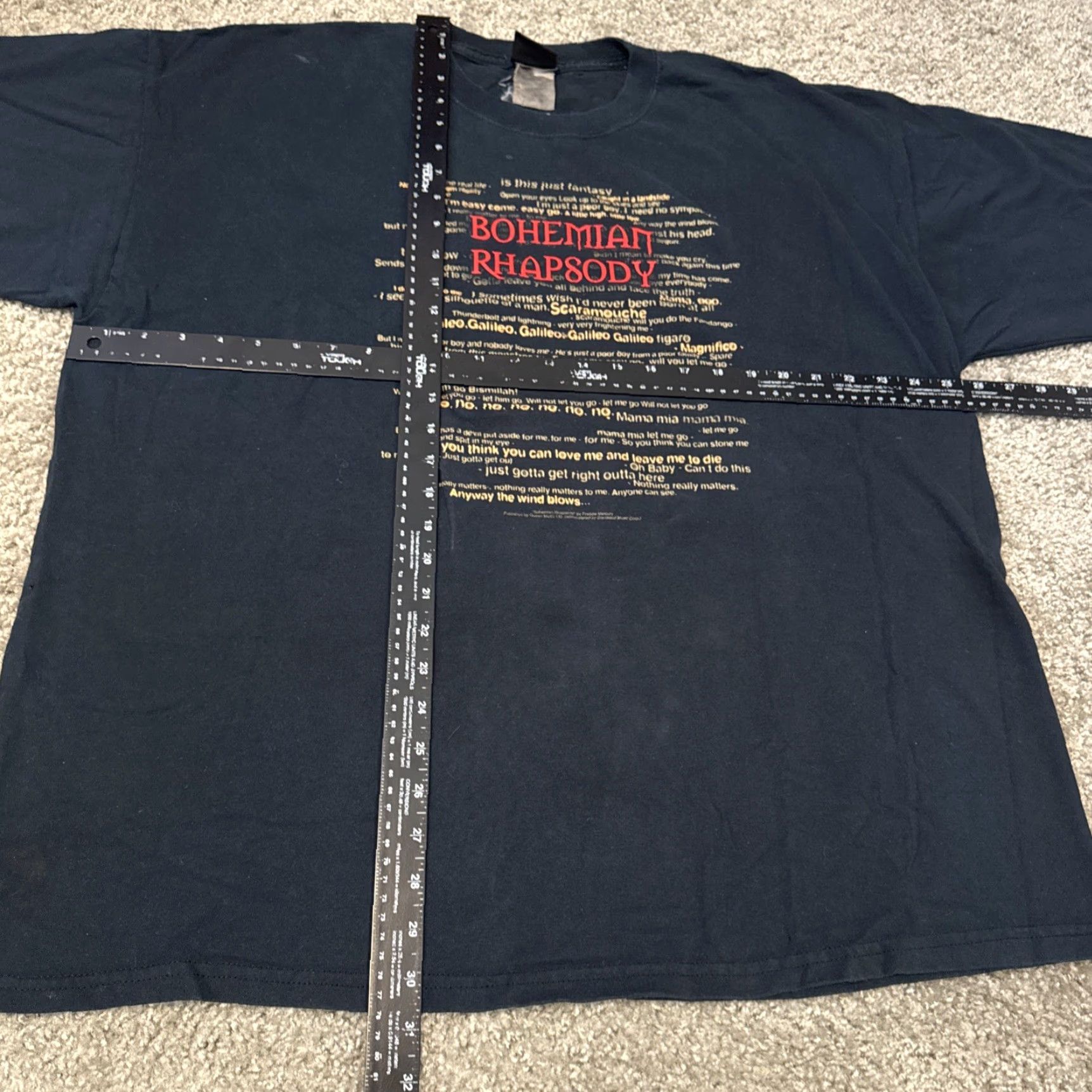 Vintage VINTAGE Bohemian Rhapsody Queen Freddie Mercury VTG 90s Band Music T-Shirt 2XL Black Men (Adult) Shirt Size US XXL / EU 58 / 5 - 7 Thumbnail