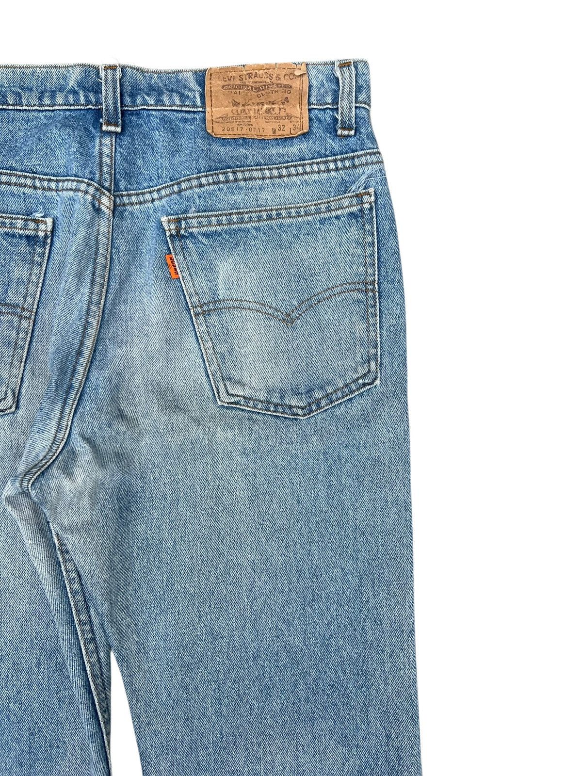 Levi's VTG 80s Levi’s 517 Orange Tag Aging Mud Denim Flare Jeans Size US 31 - 17 Thumbnail