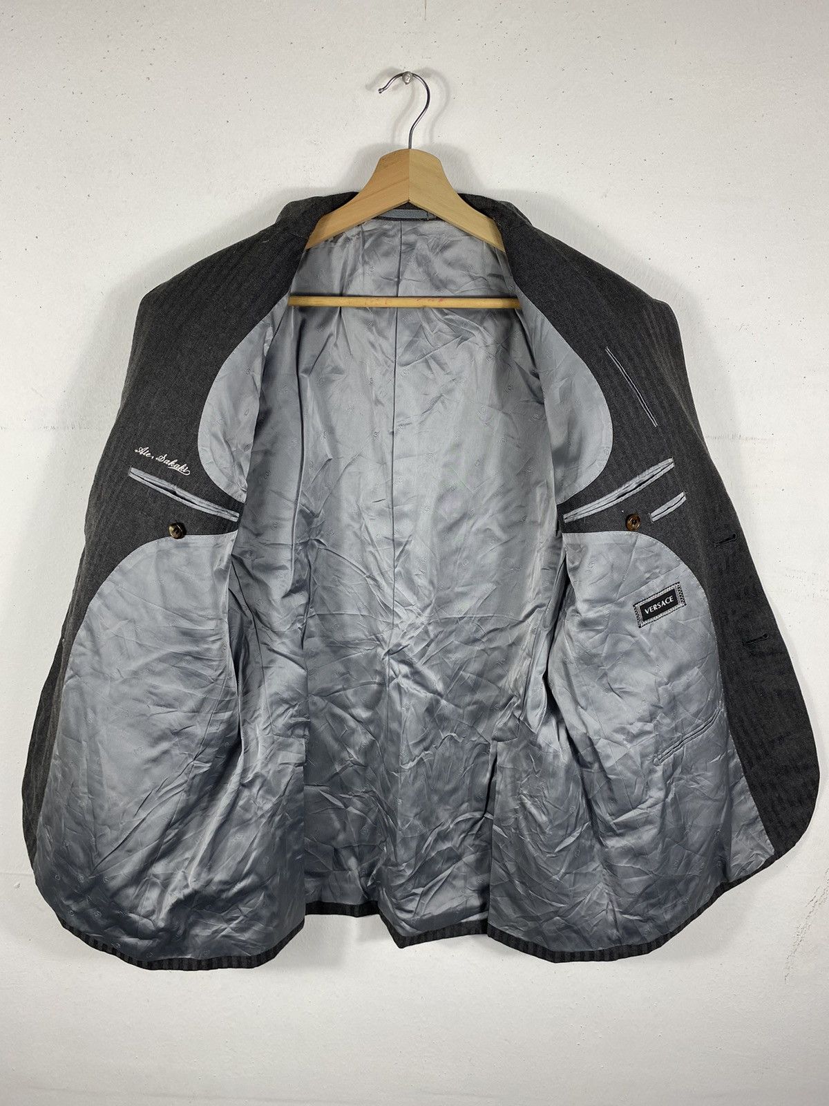 Versace Versace Stripe Blazer Size US M / EU 48-50 / 2 - 3 Thumbnail