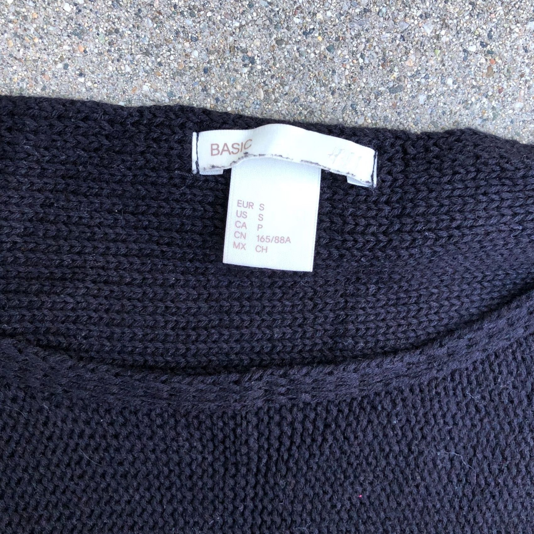 H&M H&M BASIC Knit Pullover Sweater Women's Small Black 3/4 Sleeve Sweatshirt Ladies Pullover Knit Black 3/4 Sleeve Womens Small Size S / US 4 / IT 40 - 3 Thumbnail