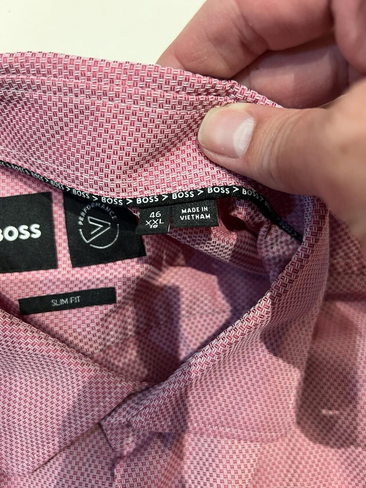 Hugo Boss Hugo Boss Button Down Shirt Red Size 46 / XXL Long sleeve Size 48R - 3 Thumbnail