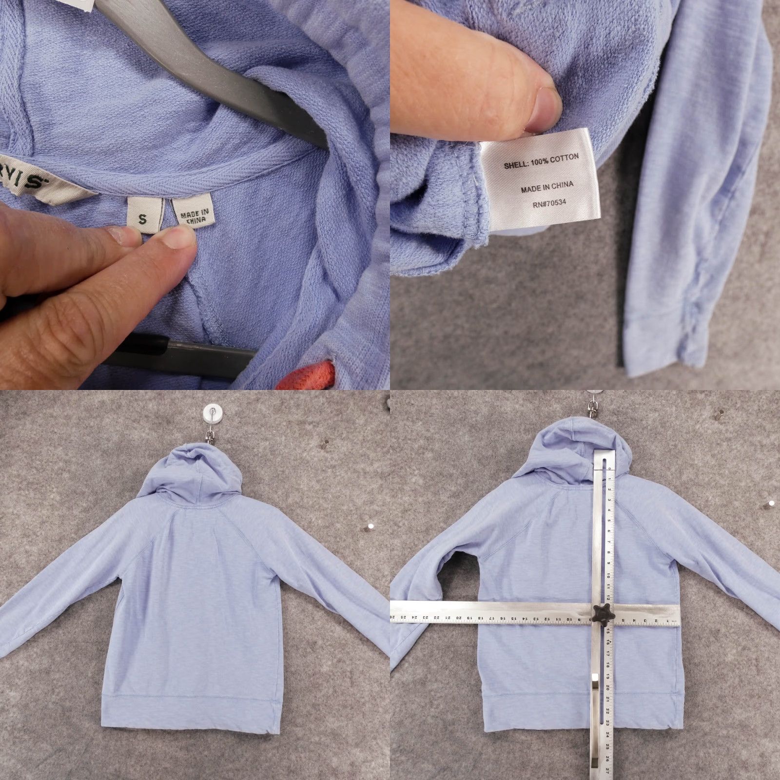 Orvis Orvis Jacket Womens Small Hoodie Jersey Blue Full Zip w Pockets Size S / US 4 / IT 40 - 8 Thumbnail