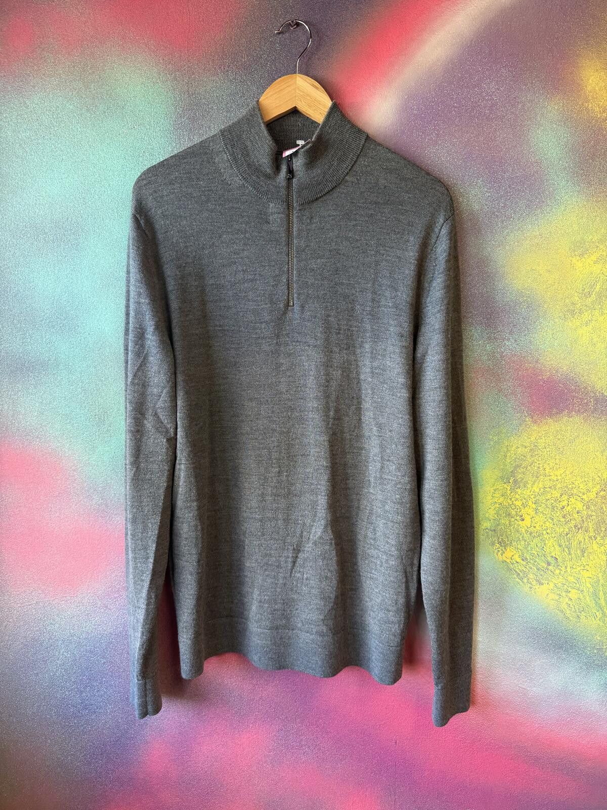Other Calvin klein machine washable wool 1/4 zip jumper size XL Size US XL / EU 56 / 4 - 1 Thumbnail