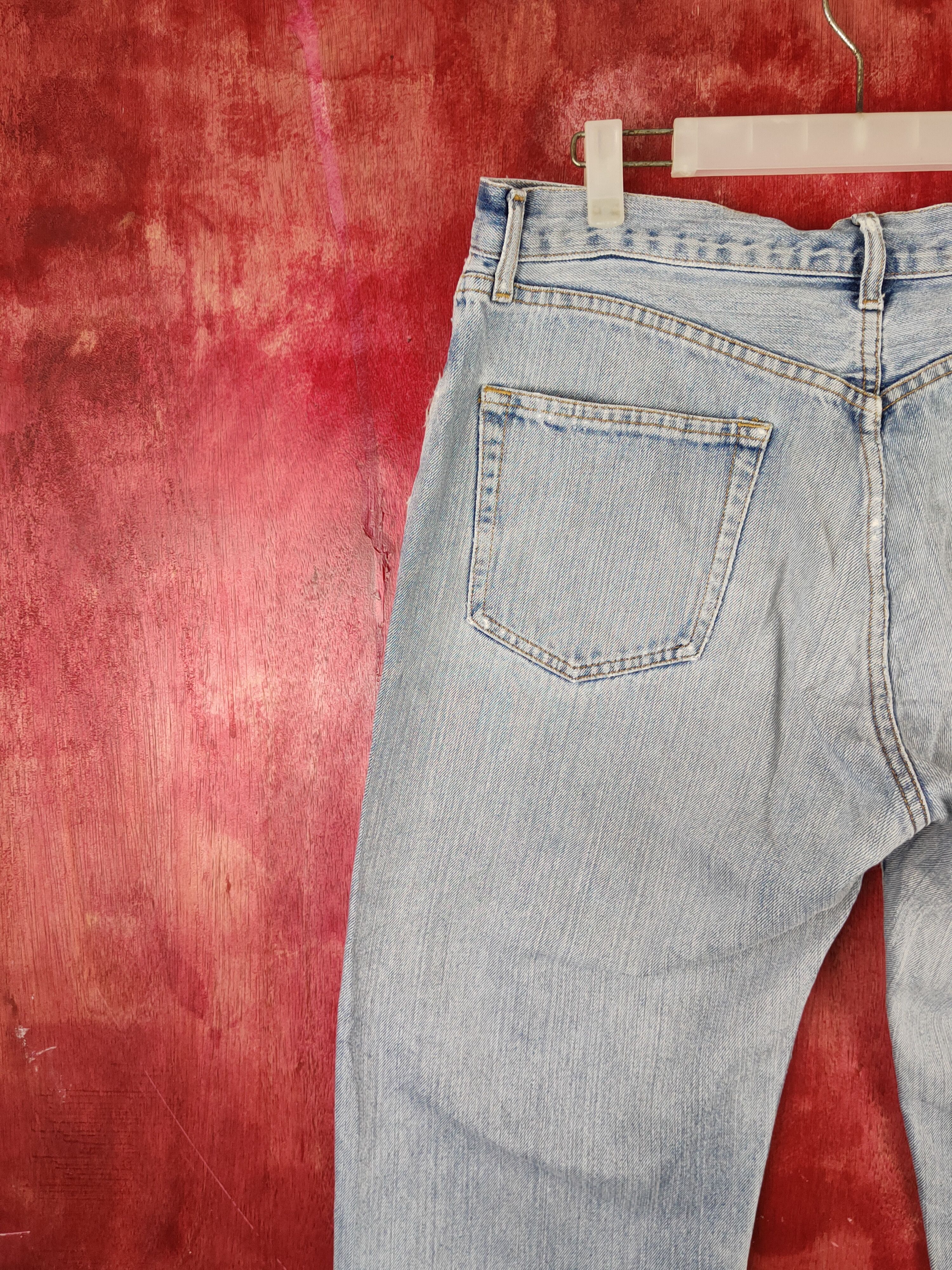 Japanese Brand Japanese Brand Blue Faded Distressed Ripped Jeans #S1697 Size US 34 / EU 50 - 10 Thumbnail