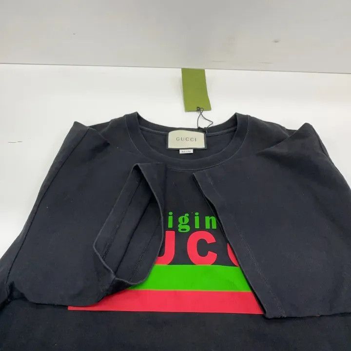 Gucci Gucci Gucci Original Black Graphic Short Sleeve T-Shirt -2 Size US XL / EU 56 / 4 - 8 Thumbnail