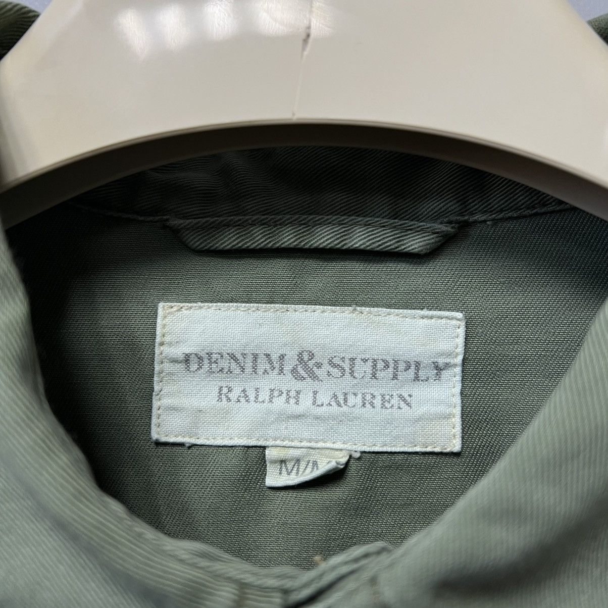 Denim & Supply Ralph Lauren Ralph Lauren Flag-Back USA 🇺🇸 Military Shirt Long Sleeve y2k Size US M / EU 48-50 / 2 - 15 Thumbnail