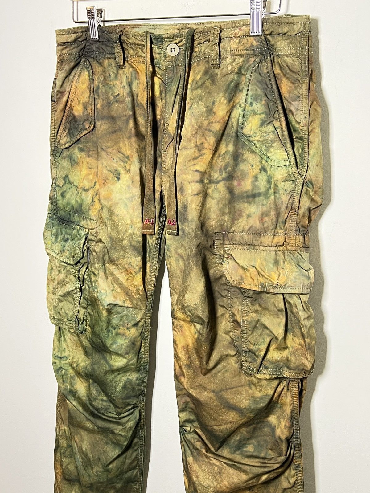 Giorgio Armani giorgio armani tie dye cargo camo multipocket army pants Size US 31 - 4 Thumbnail