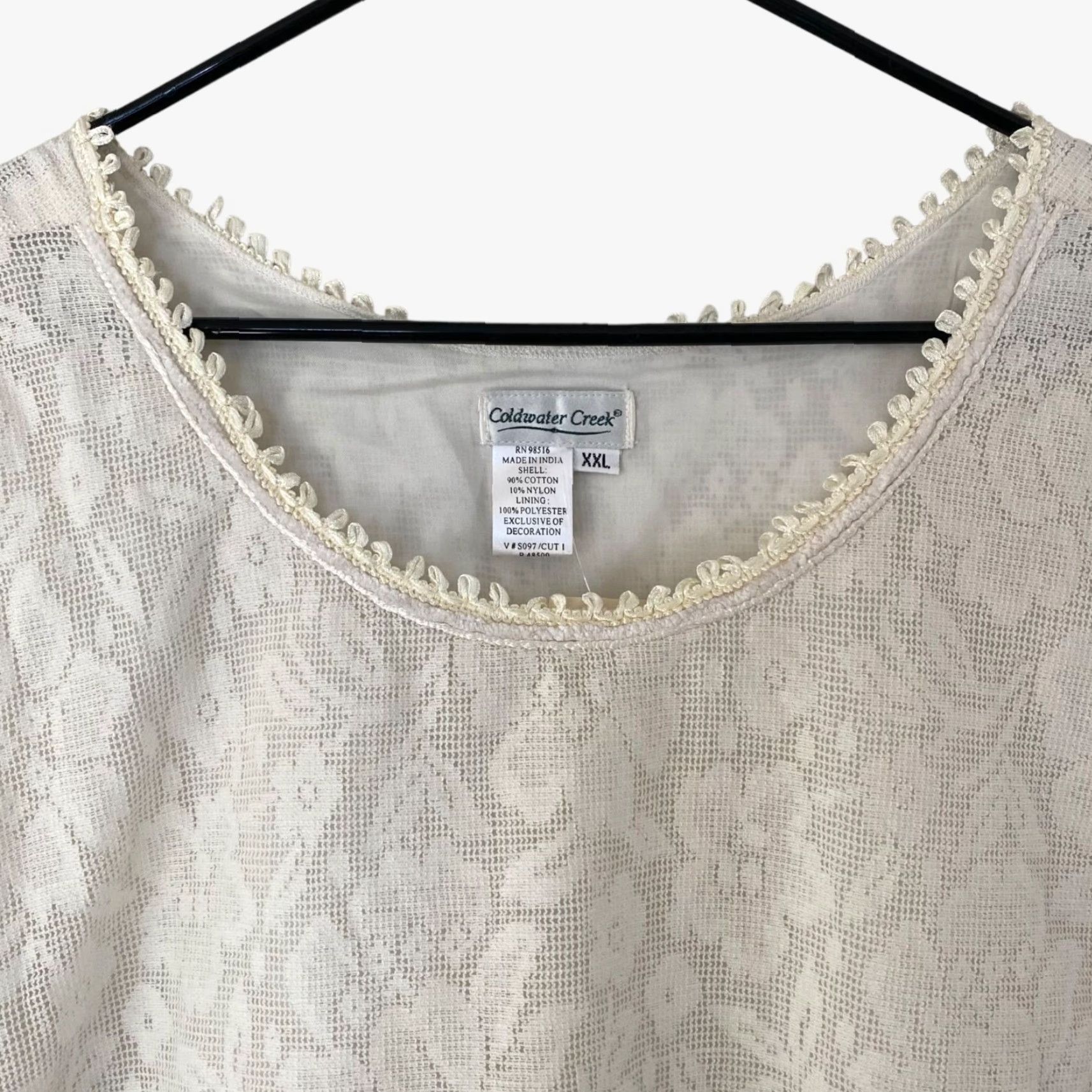 Coldwater Creek Coldwater Creek Tank Womens Size XXL Sleeveless Eyelet Top Floral Lace Shell New Size XXL / US 16-18 / IT 52-54 - 5 Thumbnail