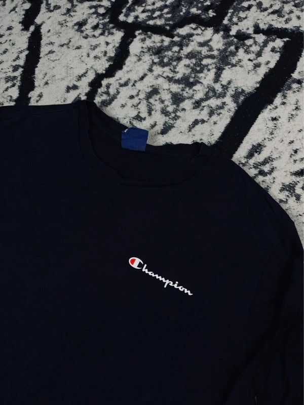 Champion Champion longsleeve t-shirt navy blue logo S Size US S / EU 44-46 / 1 - 3 Thumbnail