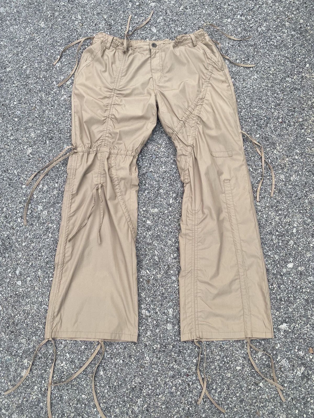 Japanese Brand WAVELIST Parachute Adjustable String Pant Size US 35 - 1 Thumbnail