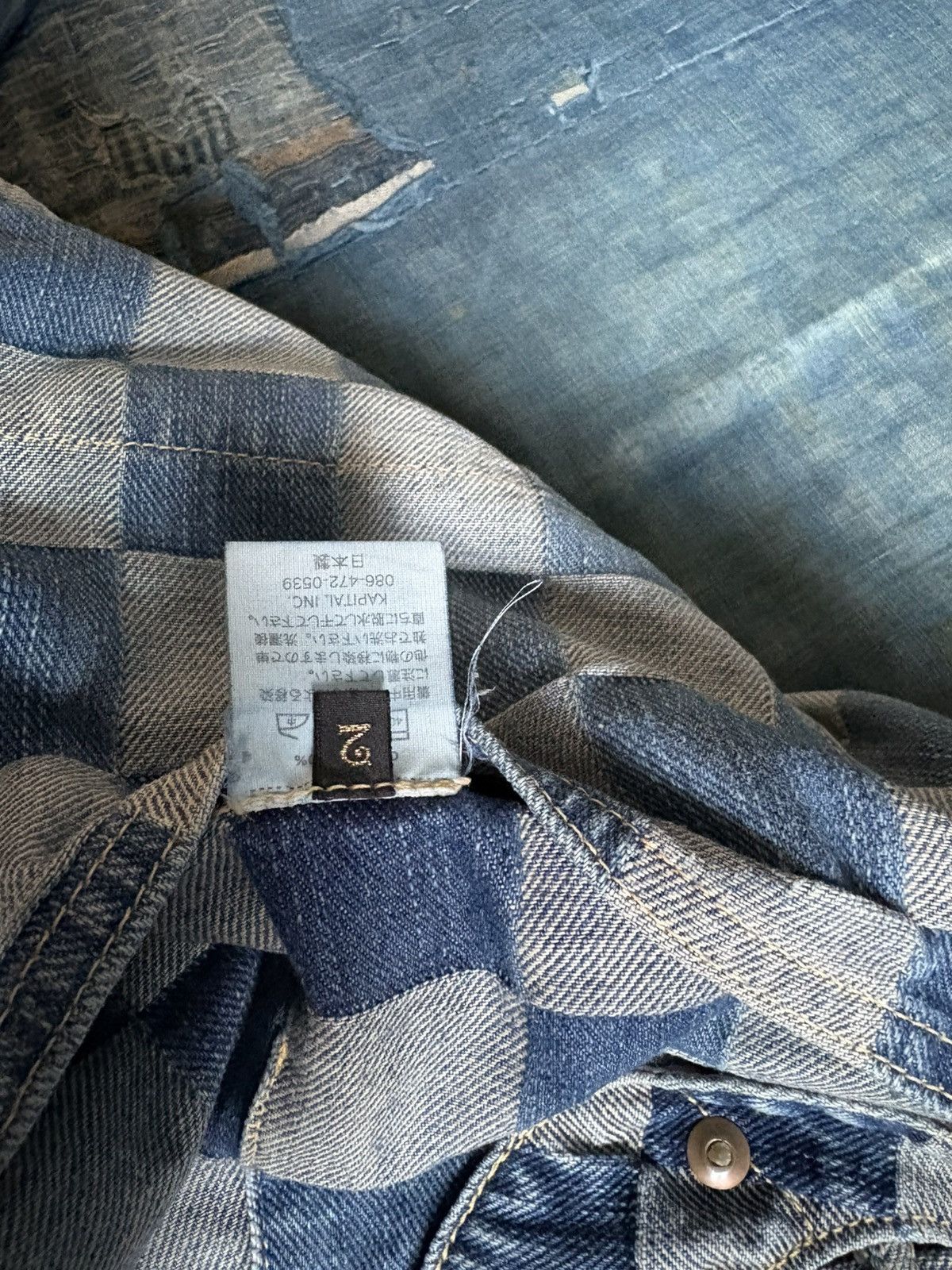 Kapital kapital denim ichimatsu lumber pants Size US 33 - 11 Thumbnail