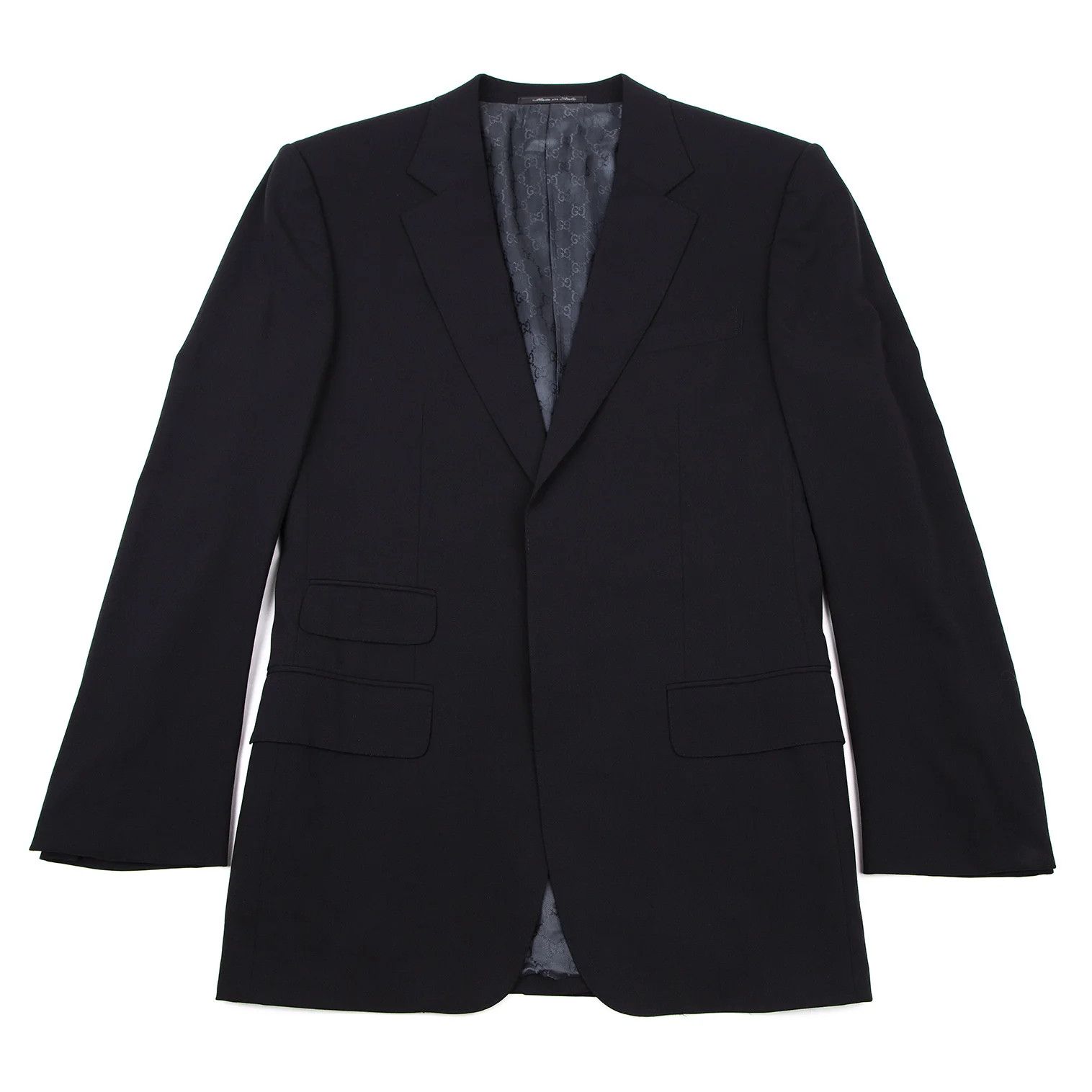 Gucci Stretch Wool Change Pocket Suit in Navy, Size 46 Size US S / EU 44-46 / 1 - 2 Thumbnail