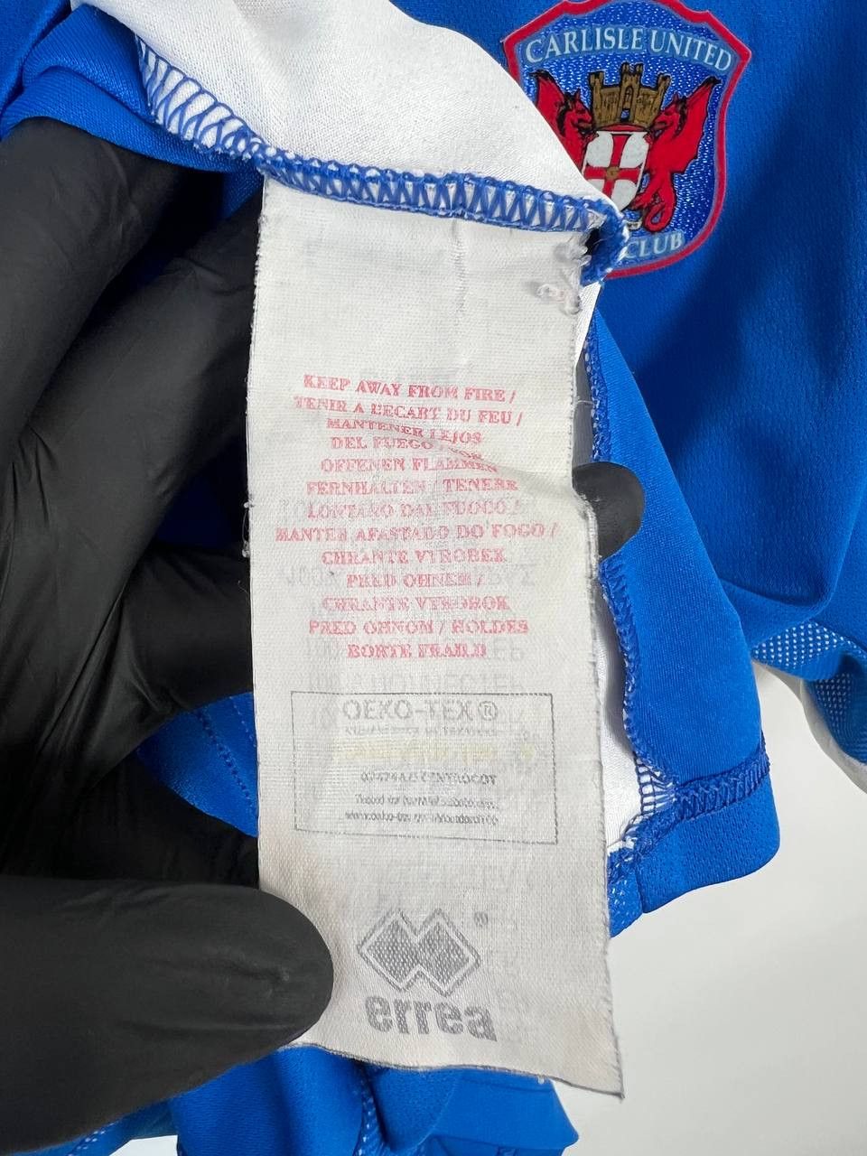 Errea Carlisle United 2019 - 2020 home football shirt Errea sz XXL Size US XXL / EU 58 / 5 - 6 Thumbnail