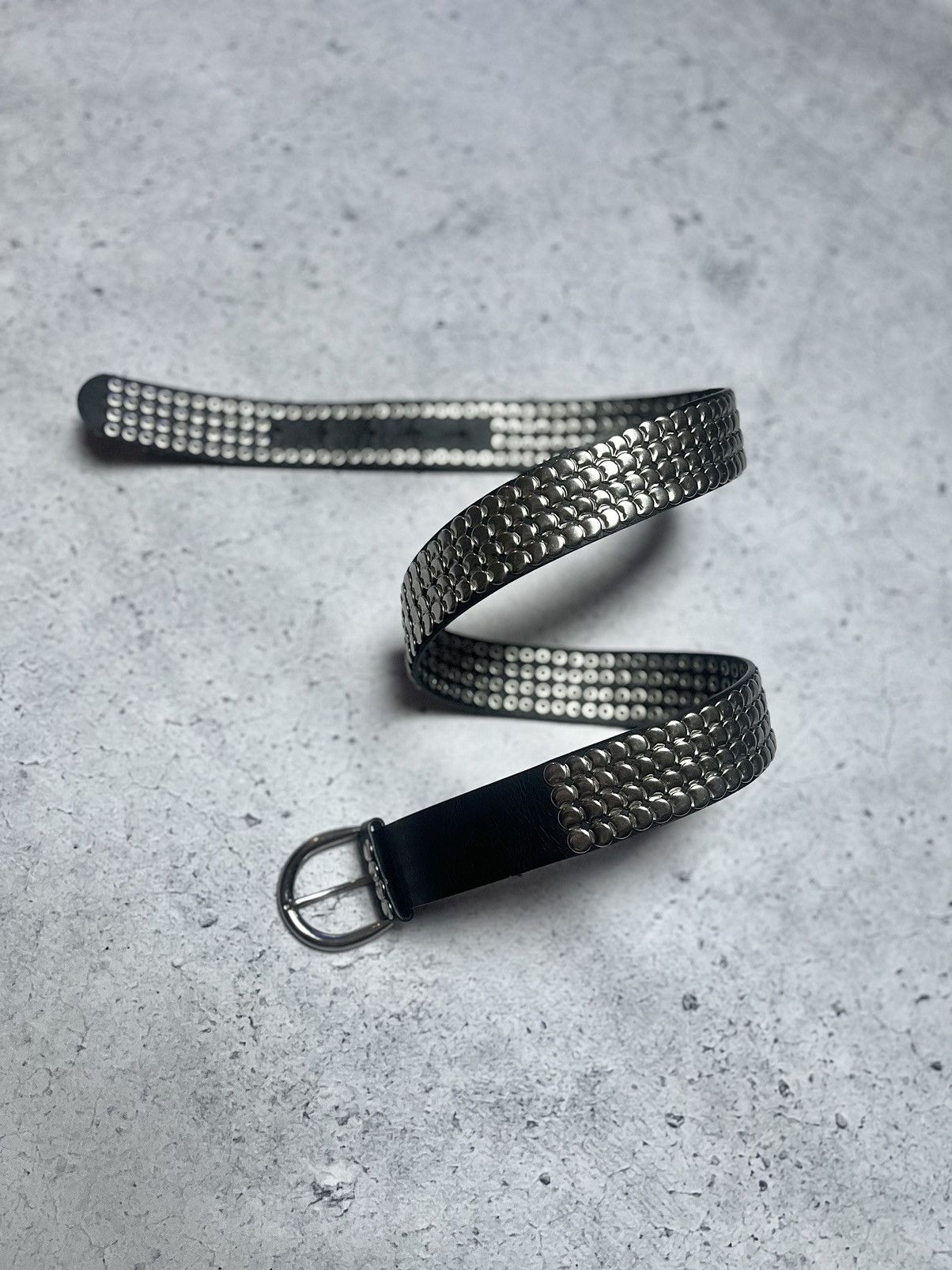 Designer × Vintage B.B. Simon Style Leather Belt With Crystals Avant Garde Size ONE SIZE - 1 Thumbnail