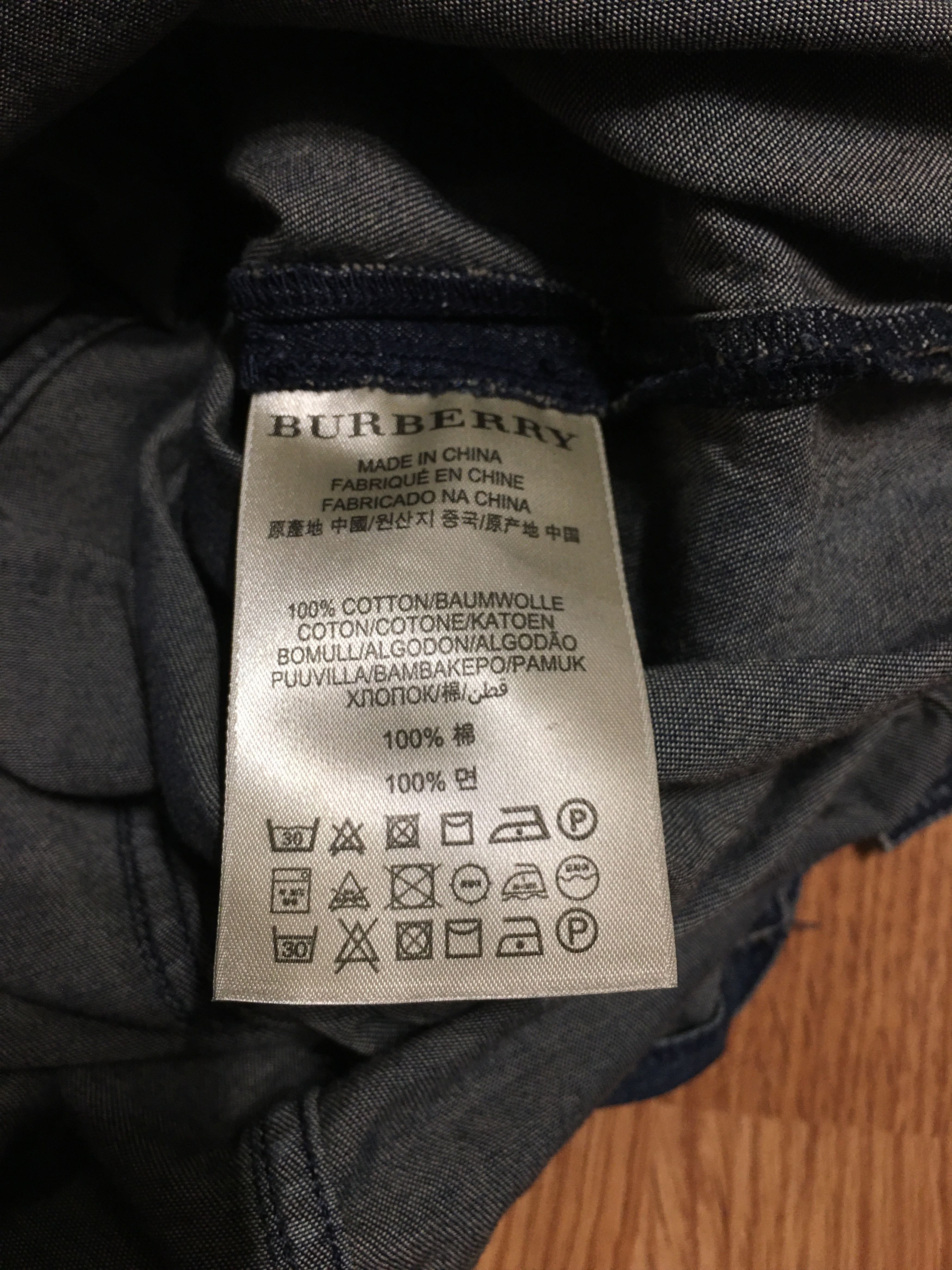 Burberry Burberry Brit Denim Blue Cotton Dress UK8 US6 Size S / US 4 / IT 40 - 15 Thumbnail