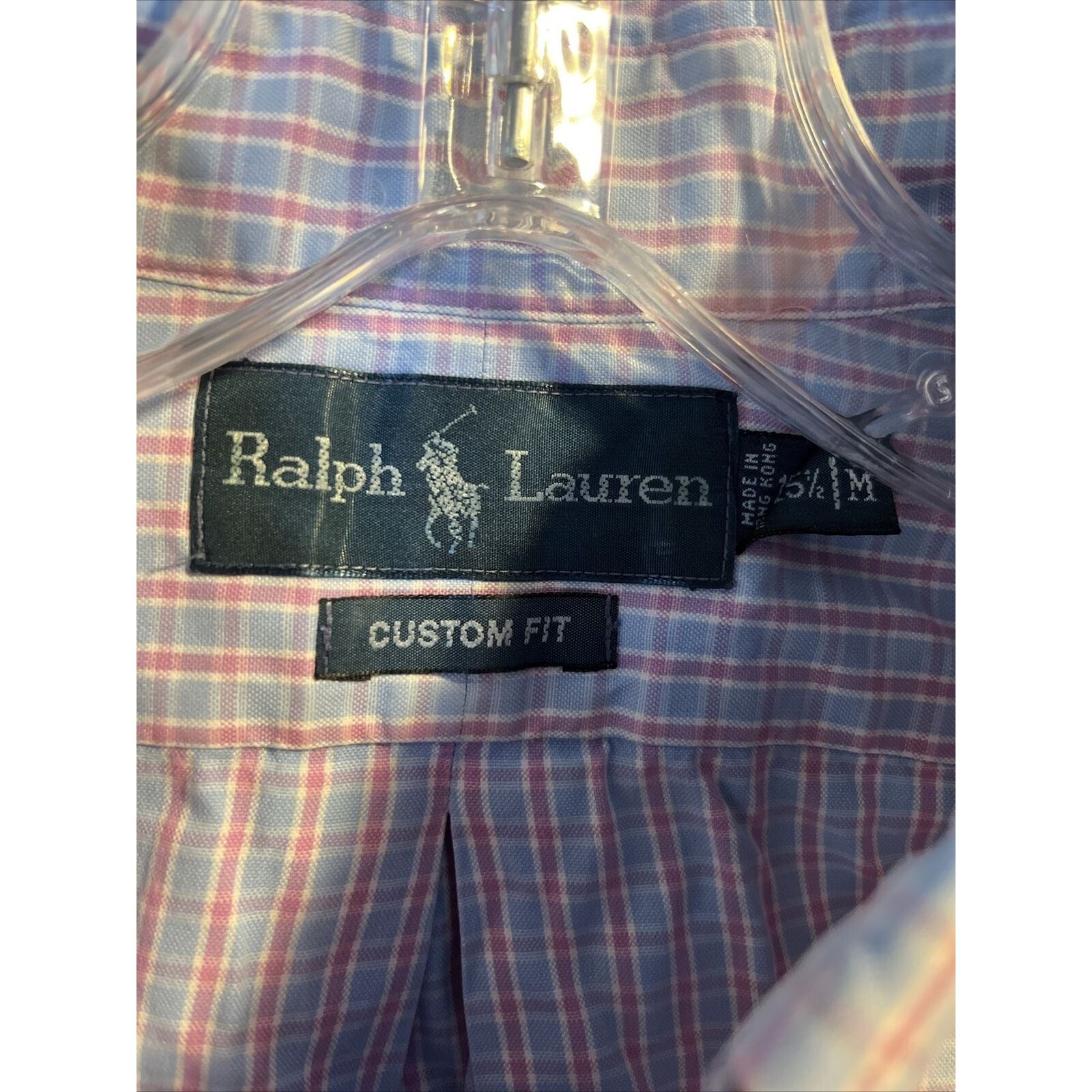 Ralph Lauren Ralph Lauren Men’s 15.5 M Blue Red Check LS Cotton Shirt Size US M / EU 48-50 / 2 - 2 Thumbnail
