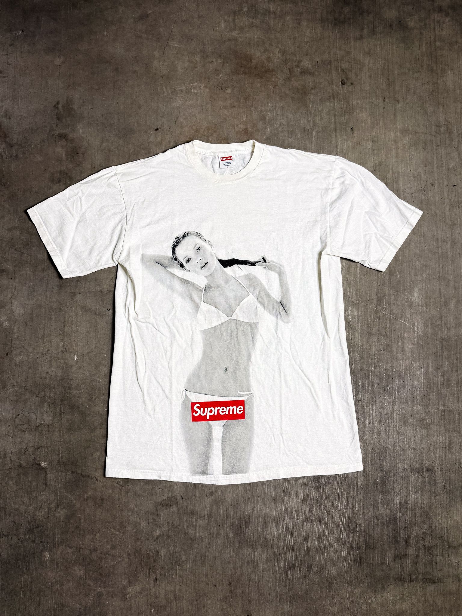 Kaws × Original Fake × Supreme 2008 Kaws x Supreme Kate Moss Tee