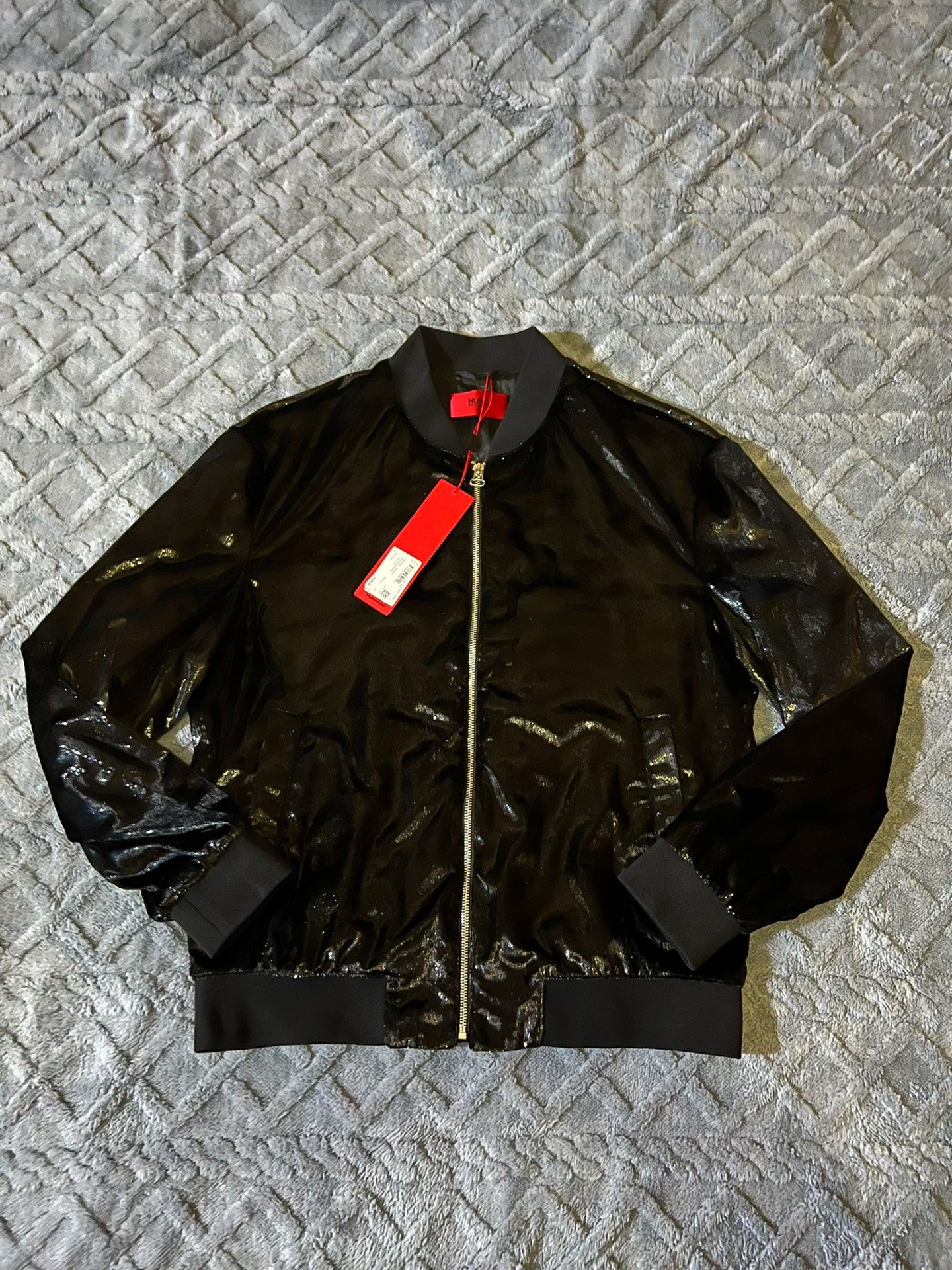 Hugo Boss Hugo Boss Scaled Shine Bomber Jacket Size US L / EU 52-54 / 3 - 1 Thumbnail