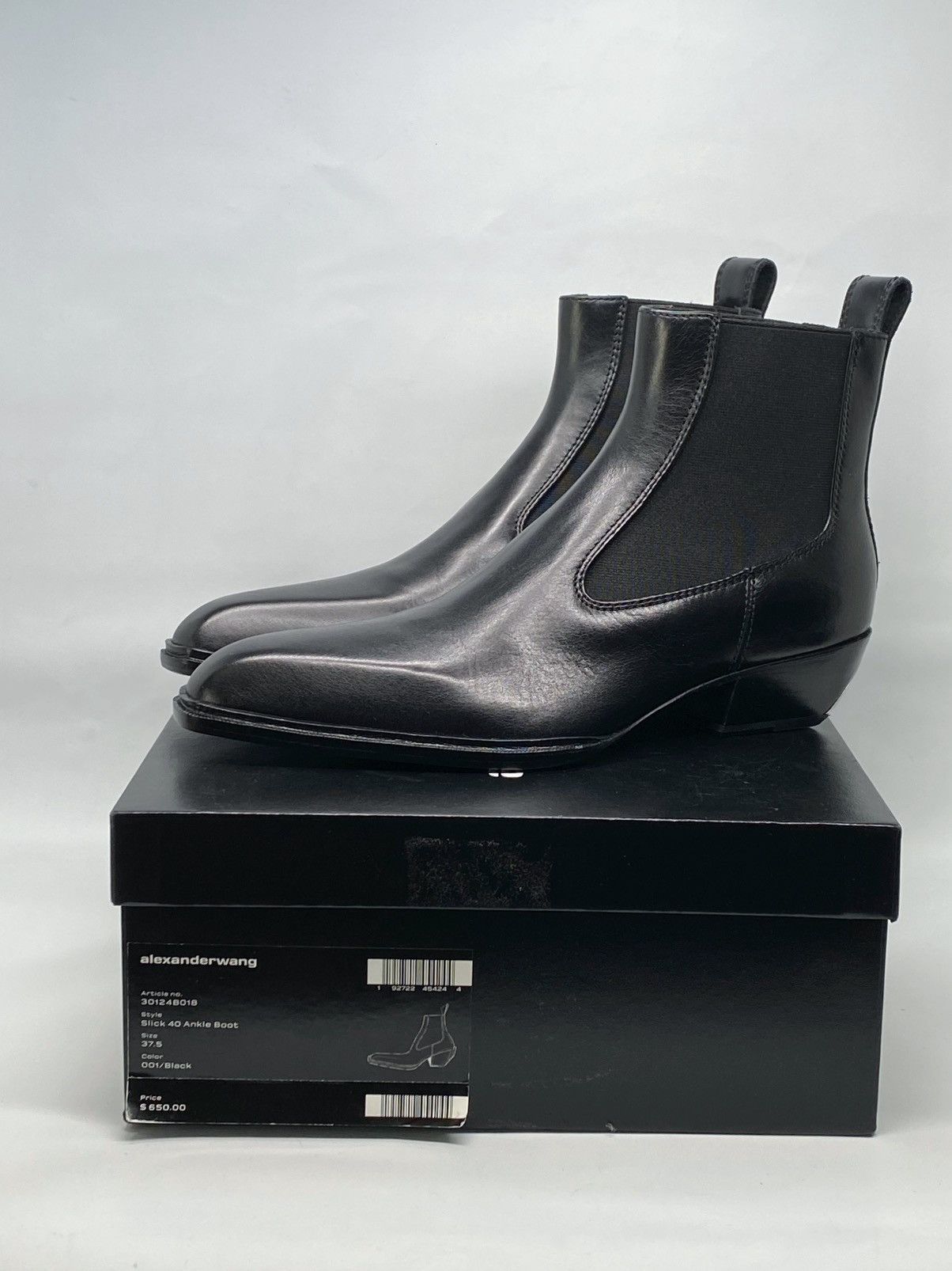 Alexander Wang Alexander Wang Slick Pointed Toe Chelsea Boot size 37.5 Size US 7.5 / IT 37.5 - 11 Thumbnail