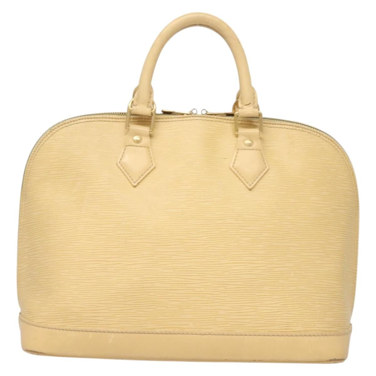 LOUIS VUITTON Epi Alma Hand Bag Vanilla M5214a M5214a